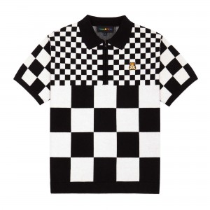 Black Teddy Fresh Check Clash Sweater | 3812OYXRI