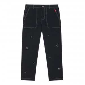 Black Teddy Fresh Eyelet Work Pants | 8741GUCQB