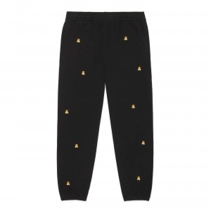 Black Teddy Fresh Many Bears Sweatpants | 7584MQWLO