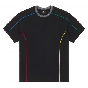 Black Teddy Fresh Pique Piping Tee | 7028UOGKR