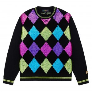 Black Teddy Fresh Sequin Sweater | 3529ODLFH