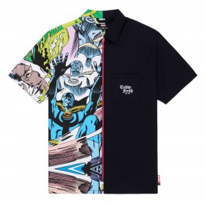 Black Teddy Fresh TF x Marvel Dr. Strange Zip Shirt | 5648DHRUG