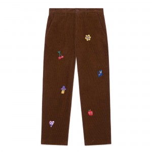 Brown Teddy Fresh Applique Corduroy Pants | 2170QSZXD