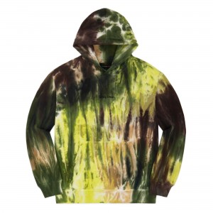 Green Teddy Fresh Ice Dye Hoodie | 4287CZHAO