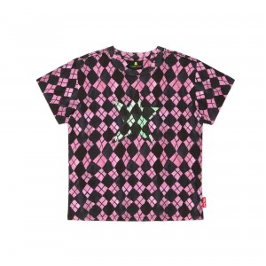 Multi Teddy Fresh Painted Argyle Tee | 5862AZIXS