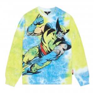 Multi Teddy Fresh TF x Marvel Wolverine Tie Dye Crewneck | 0372SLOGQ