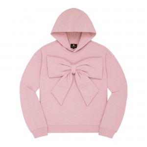 Pink Teddy Fresh Big Bow Hoodie | 1460AZDEJ