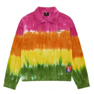 Pink Teddy Fresh Tie Dye Terry Sweatshirt | 5963NZJTI