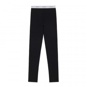 True Black Teddy Fresh Classic Rib Leggings | 6389FVBHN