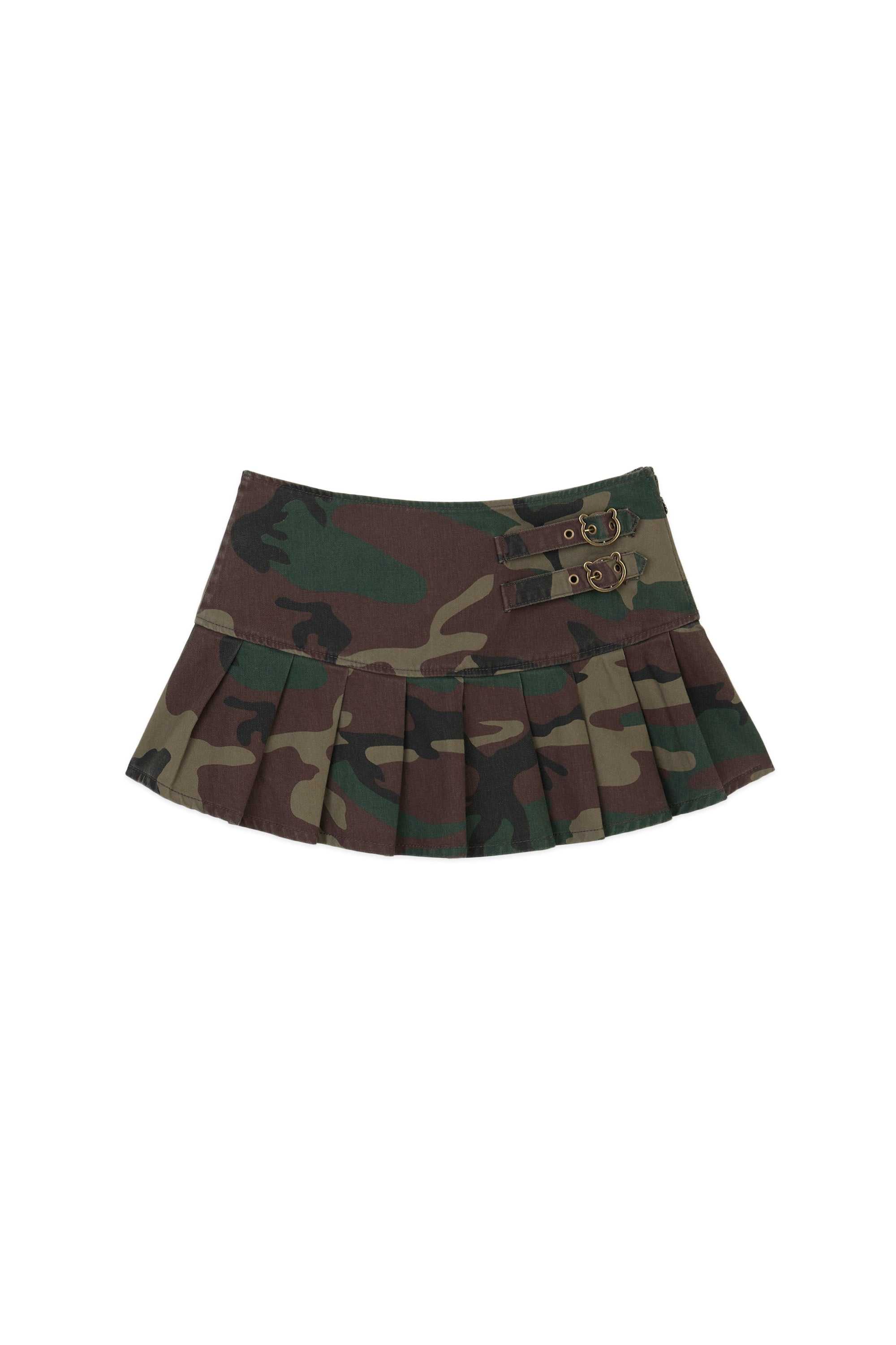 Army Teddy Fresh Bear Buckle Mini Skirt | 9016MEKFT