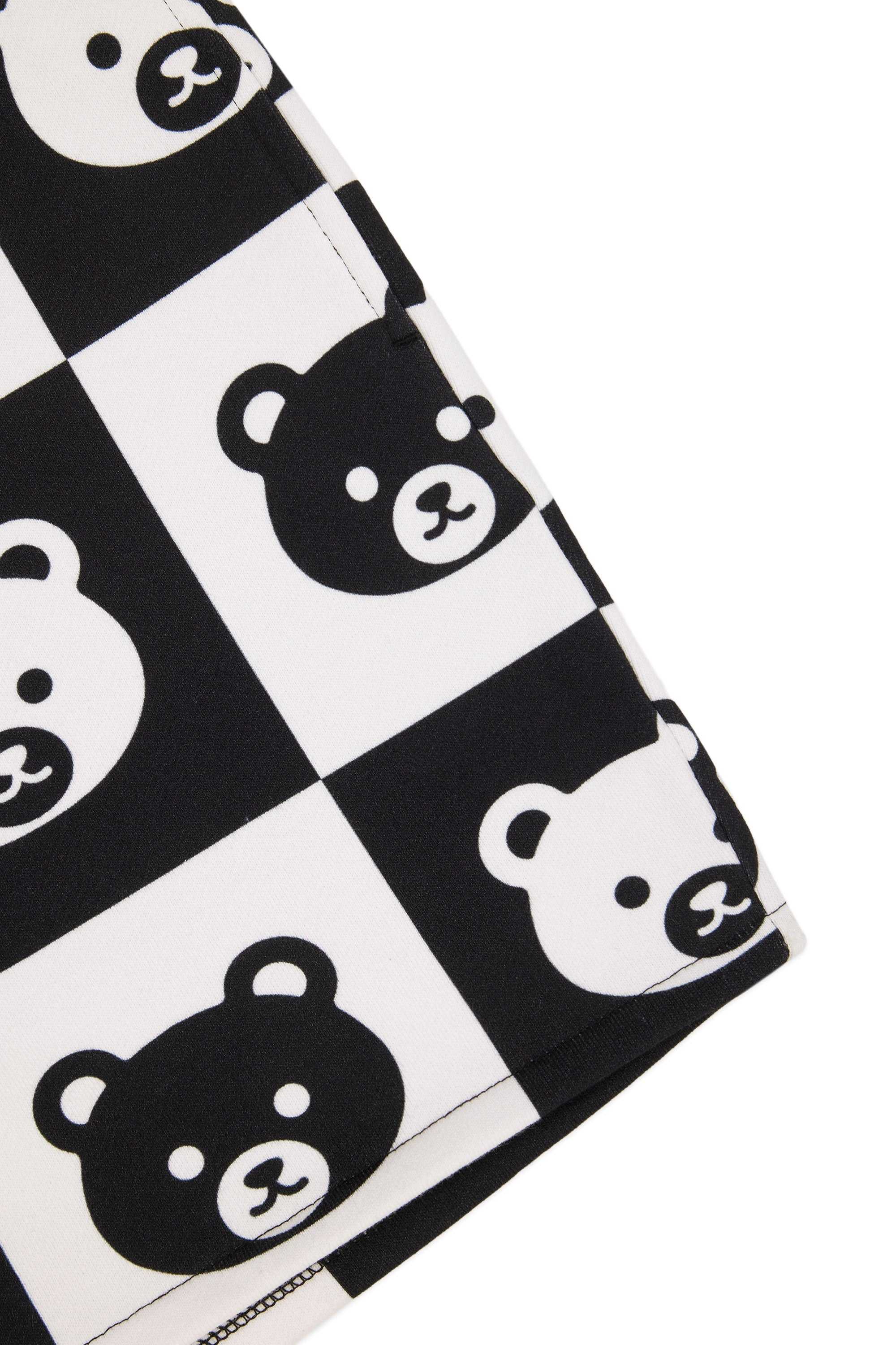 Black Multi Teddy Fresh Bear Check Shorts | 6153STFHO