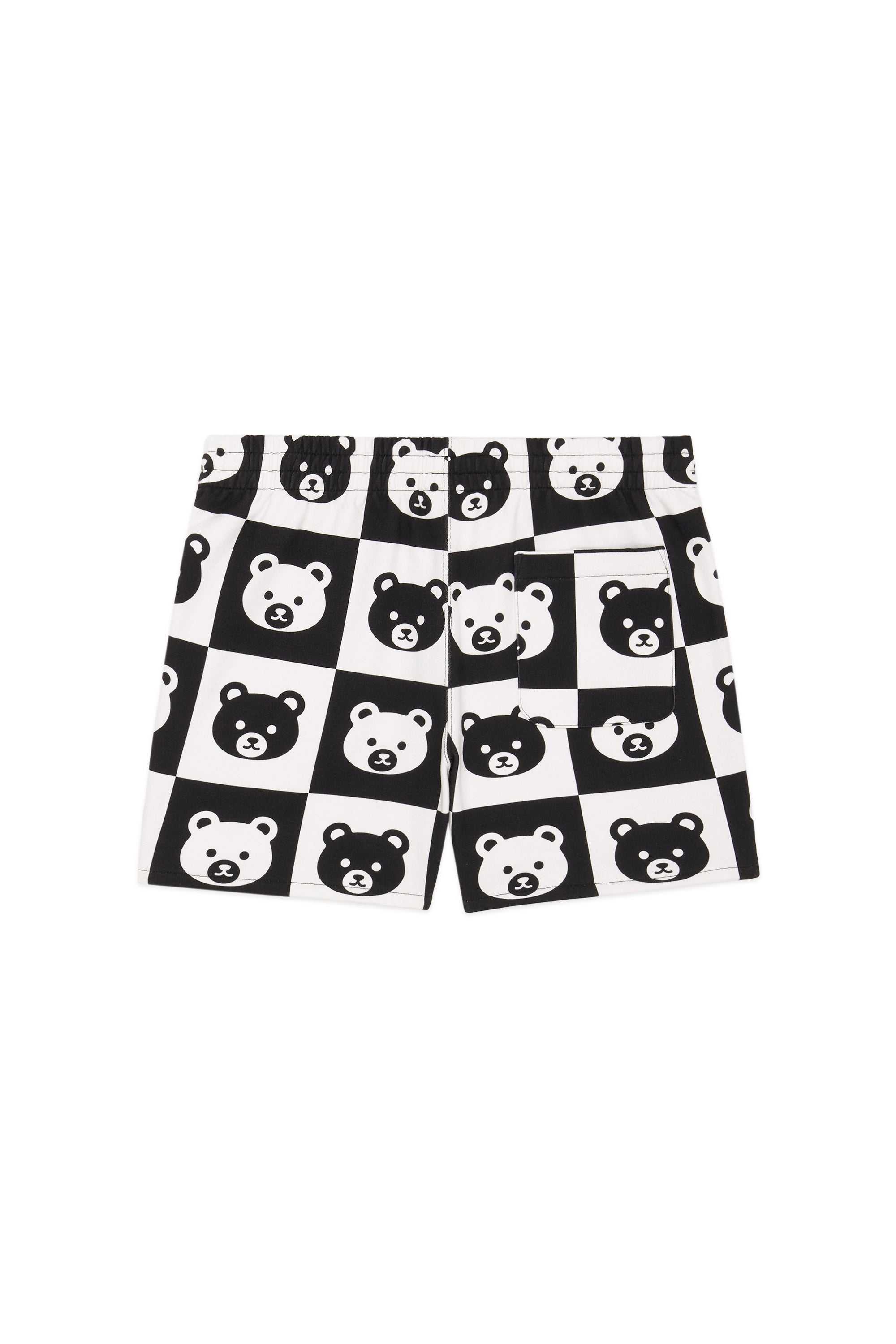 Black Multi Teddy Fresh Bear Check Shorts | 6153STFHO