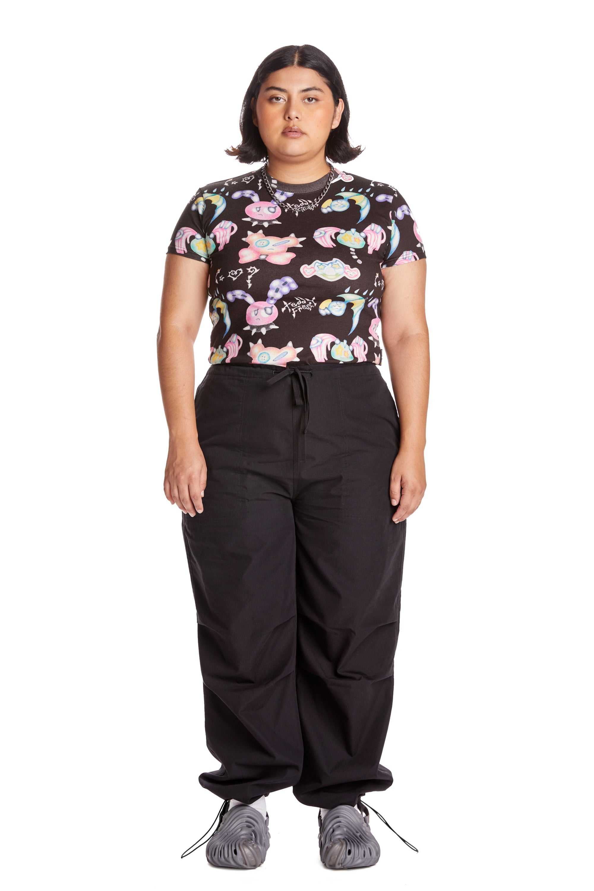 Black Teddy Fresh Baggy Poplin Pant | 3927JZEHI