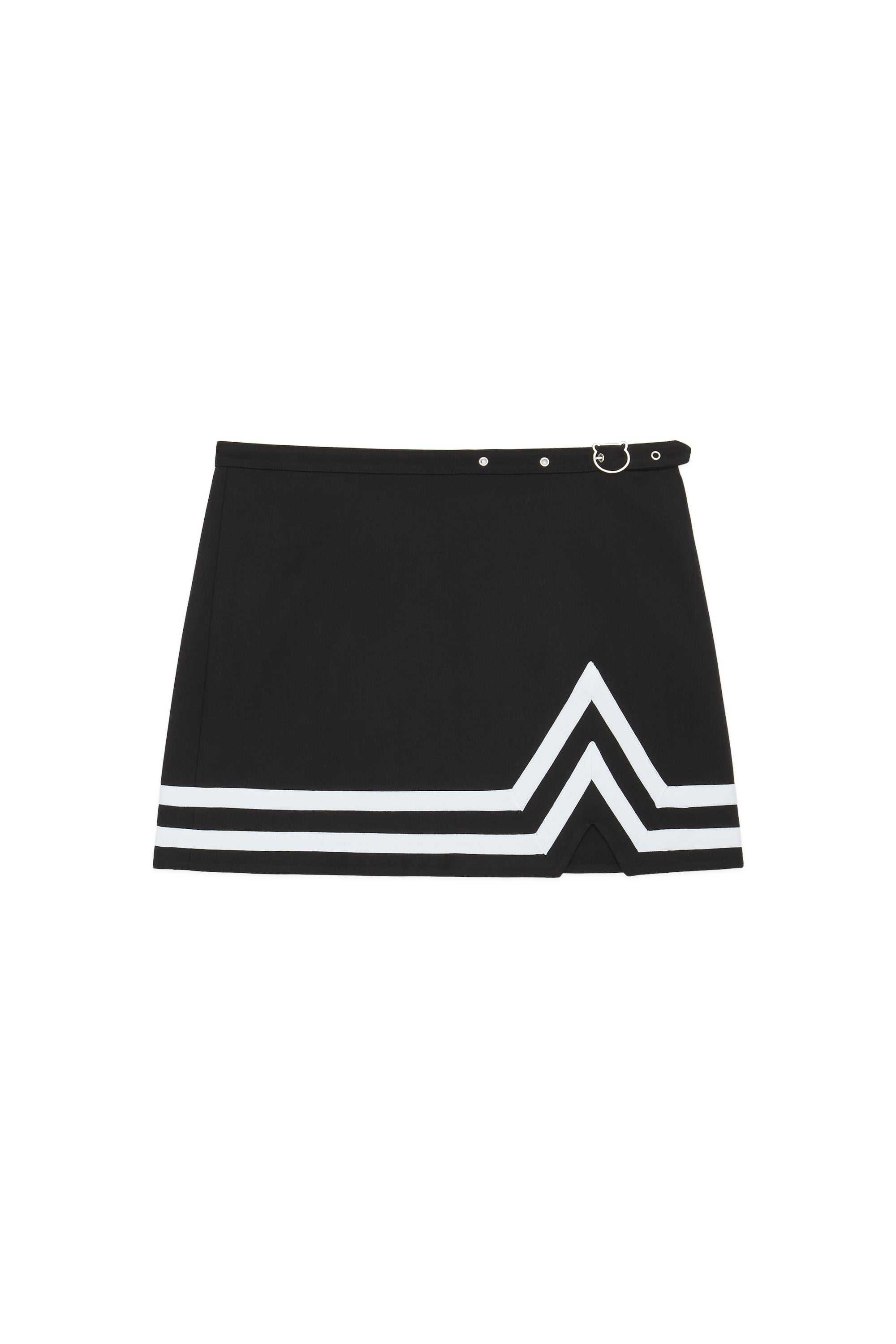 Black Teddy Fresh Bear Buckle Cheer Skirt | 3246BQUPK