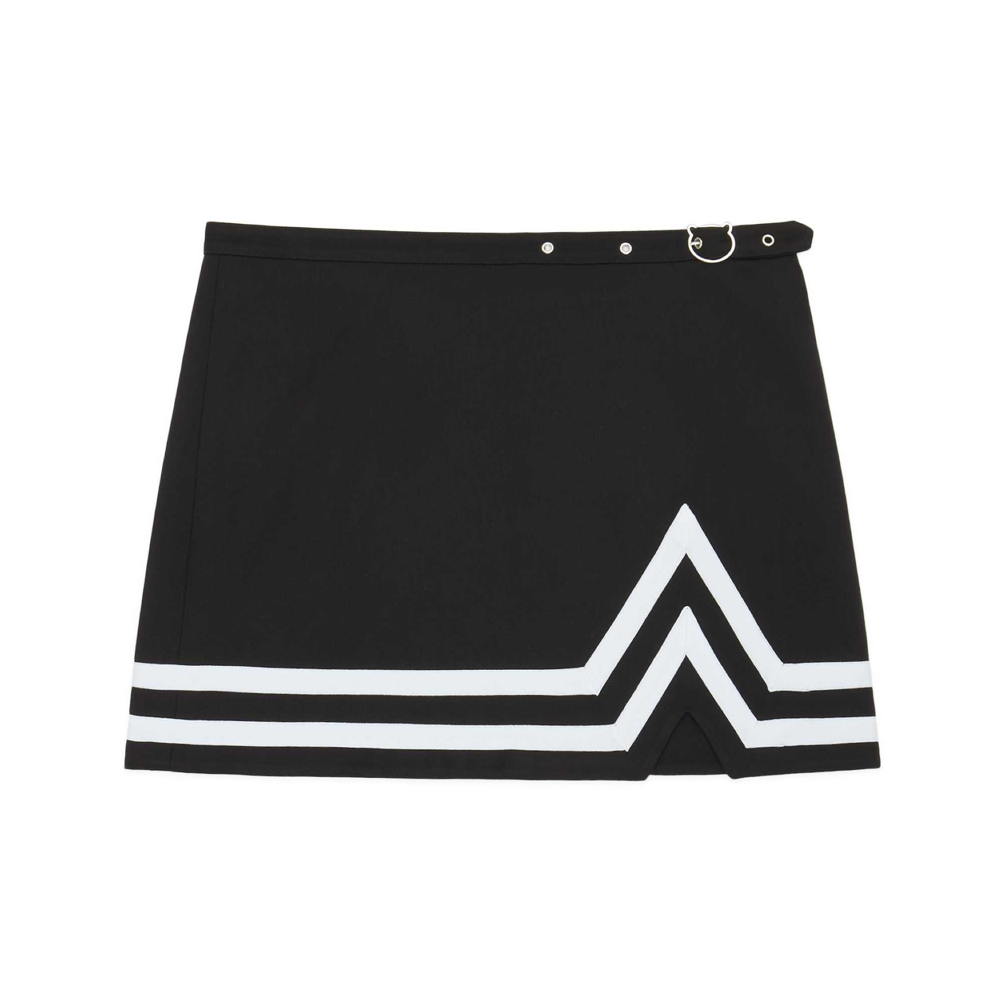 Black Teddy Fresh Bear Buckle Cheer Skirt | 3246BQUPK