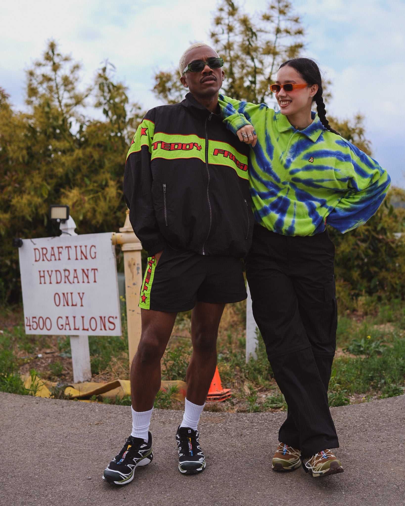 Black Teddy Fresh Boardwalk Windbreaker | 9086KORTV