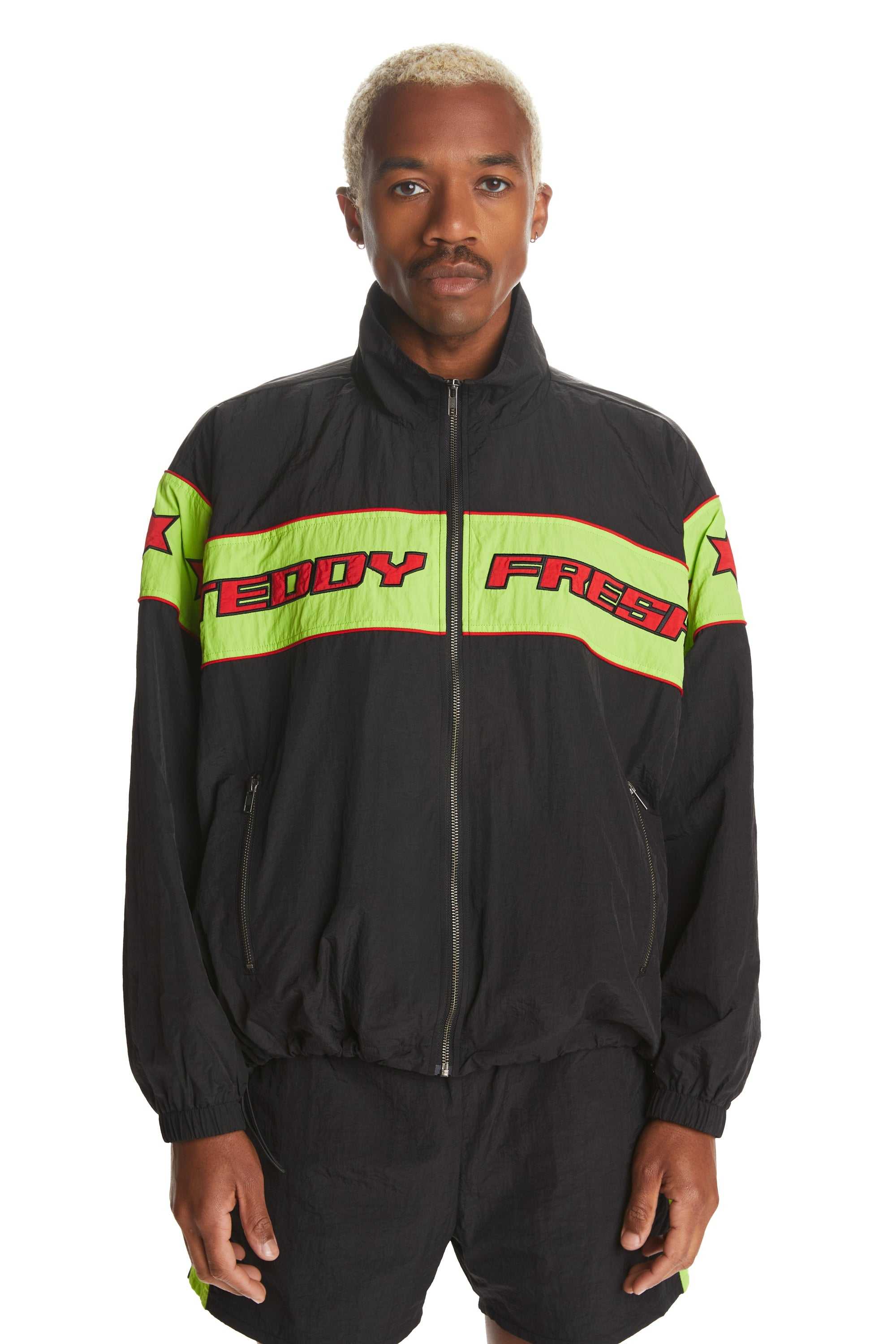 Black Teddy Fresh Boardwalk Windbreaker | 9086KORTV