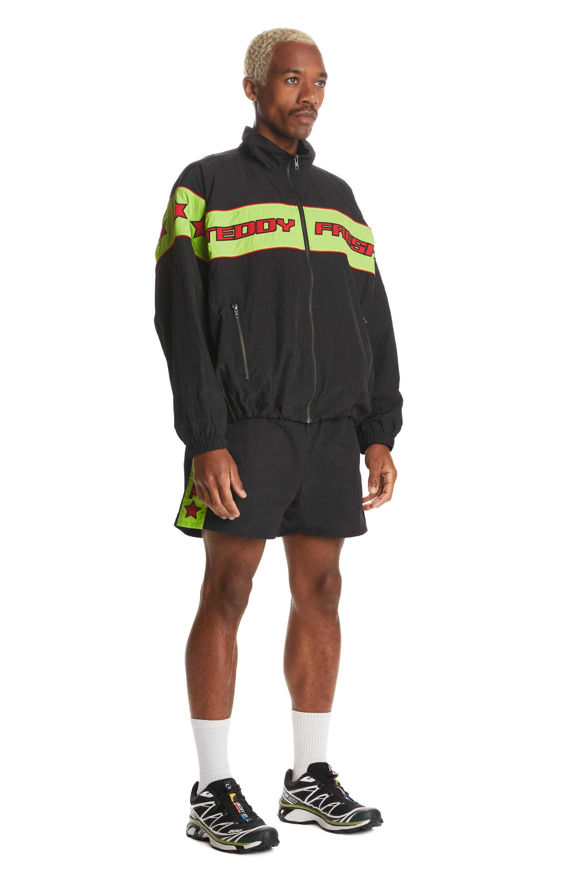 Black Teddy Fresh Boardwalk Windbreaker | 9086KORTV