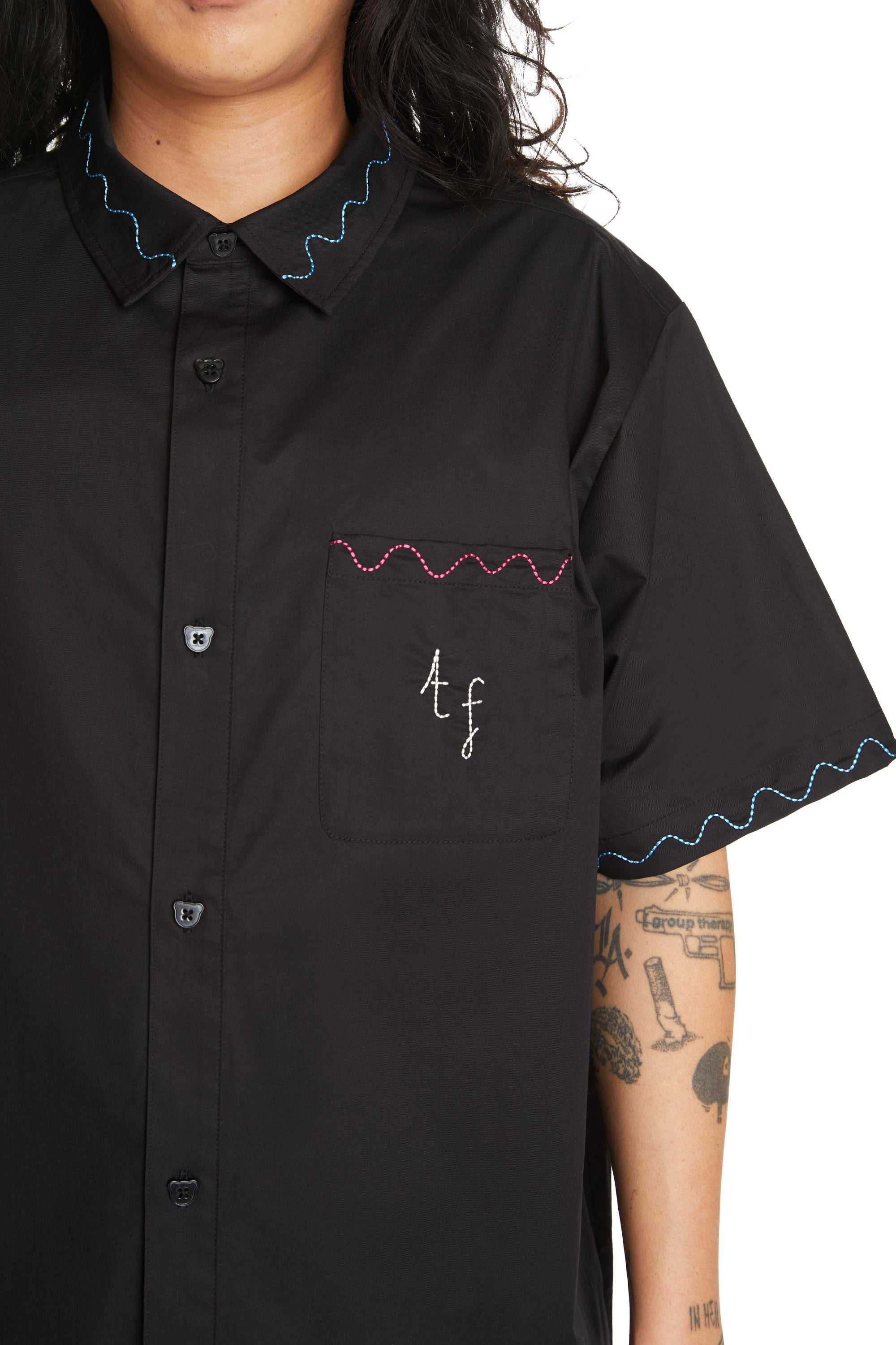 Black Teddy Fresh Bouquet Shirt | 3216ODXZL