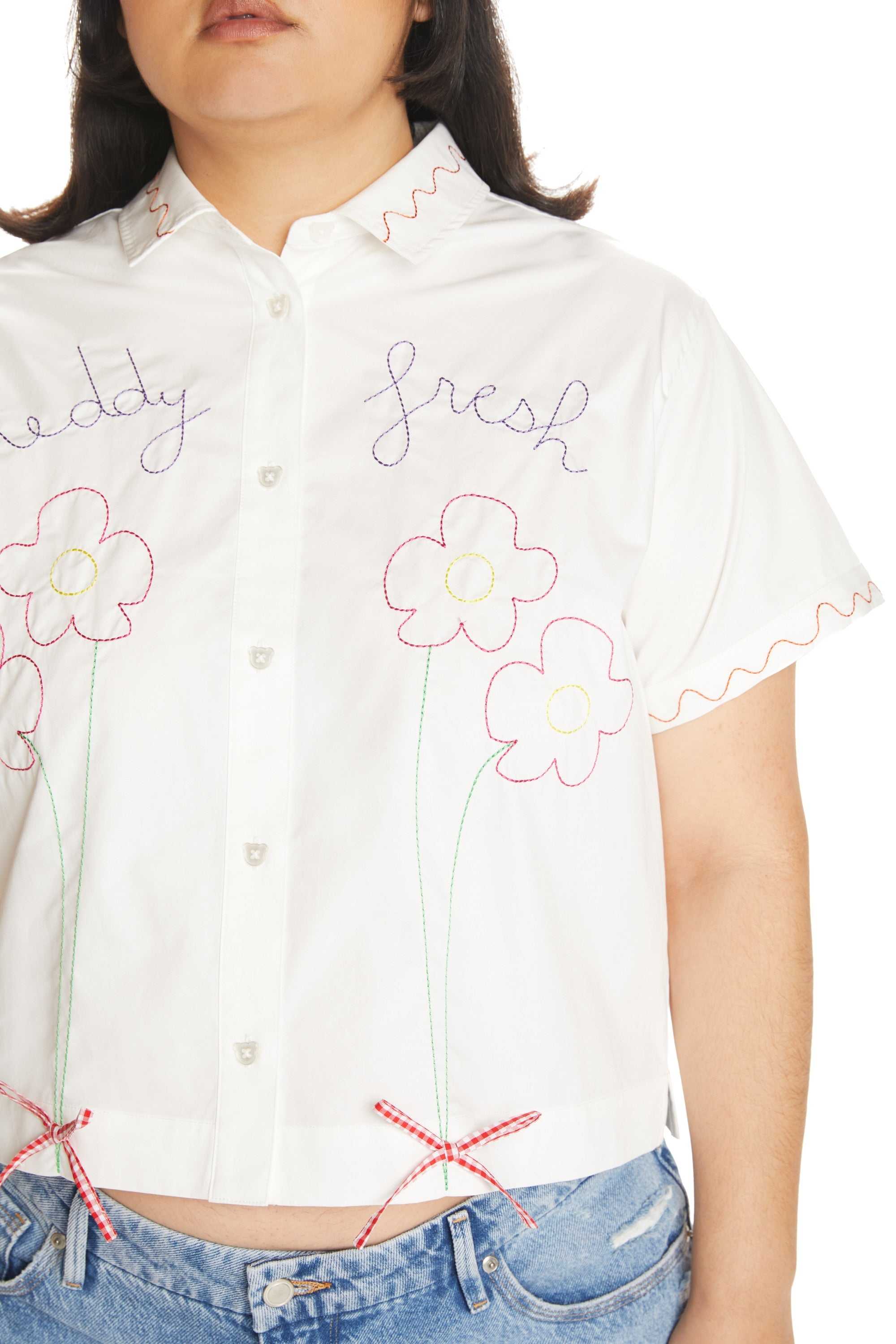 Black Teddy Fresh Bouquet Shirt | 7546BLKIJ