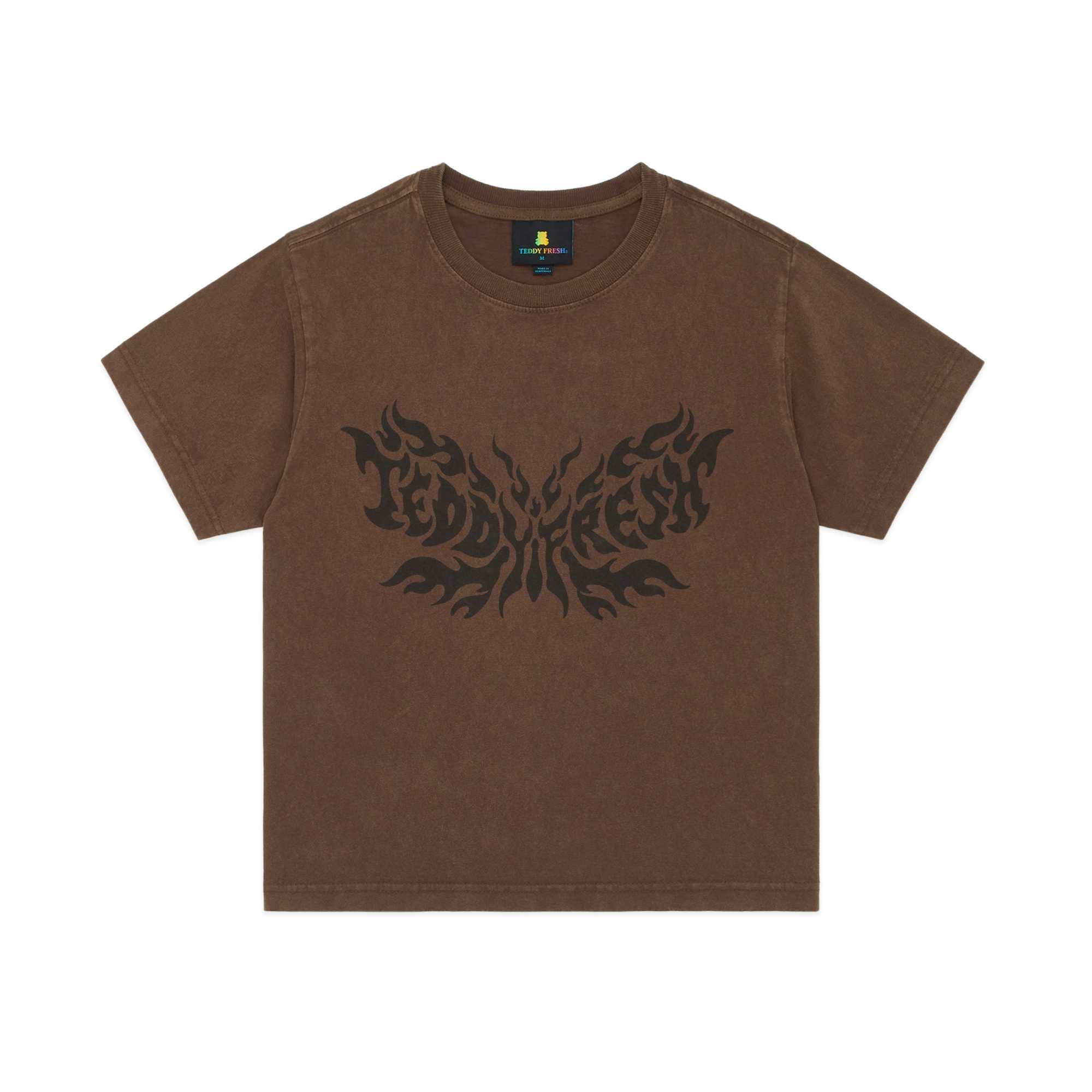 Black Teddy Fresh Butterfly Flames Tee | 1275PSGMX