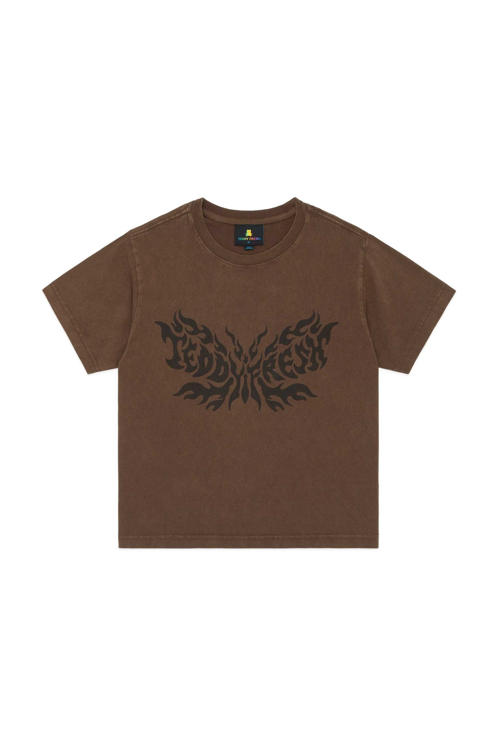 Black Teddy Fresh Butterfly Flames Tee | 1275PSGMX