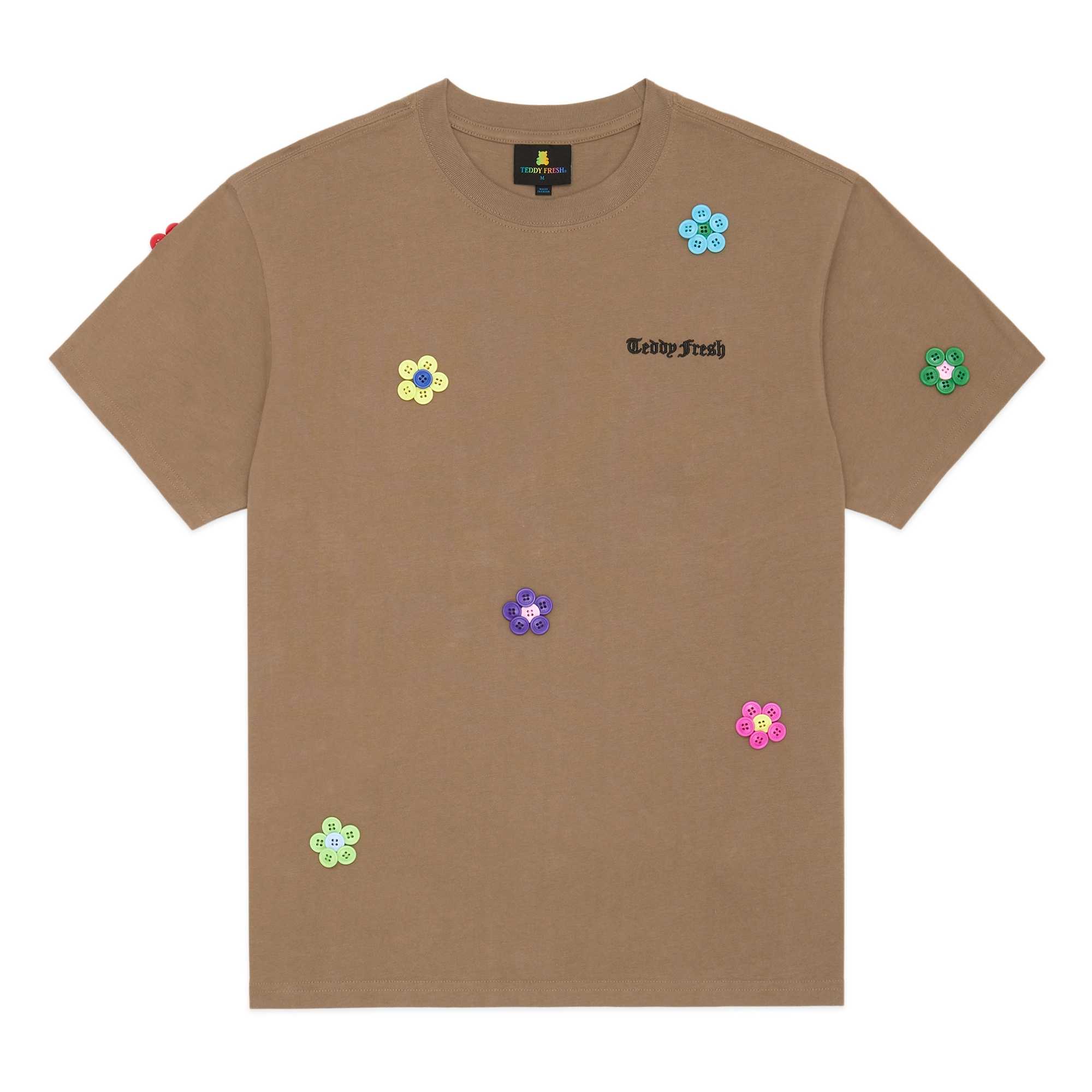 Black Teddy Fresh Button Flowers Tee | 2830SETHD