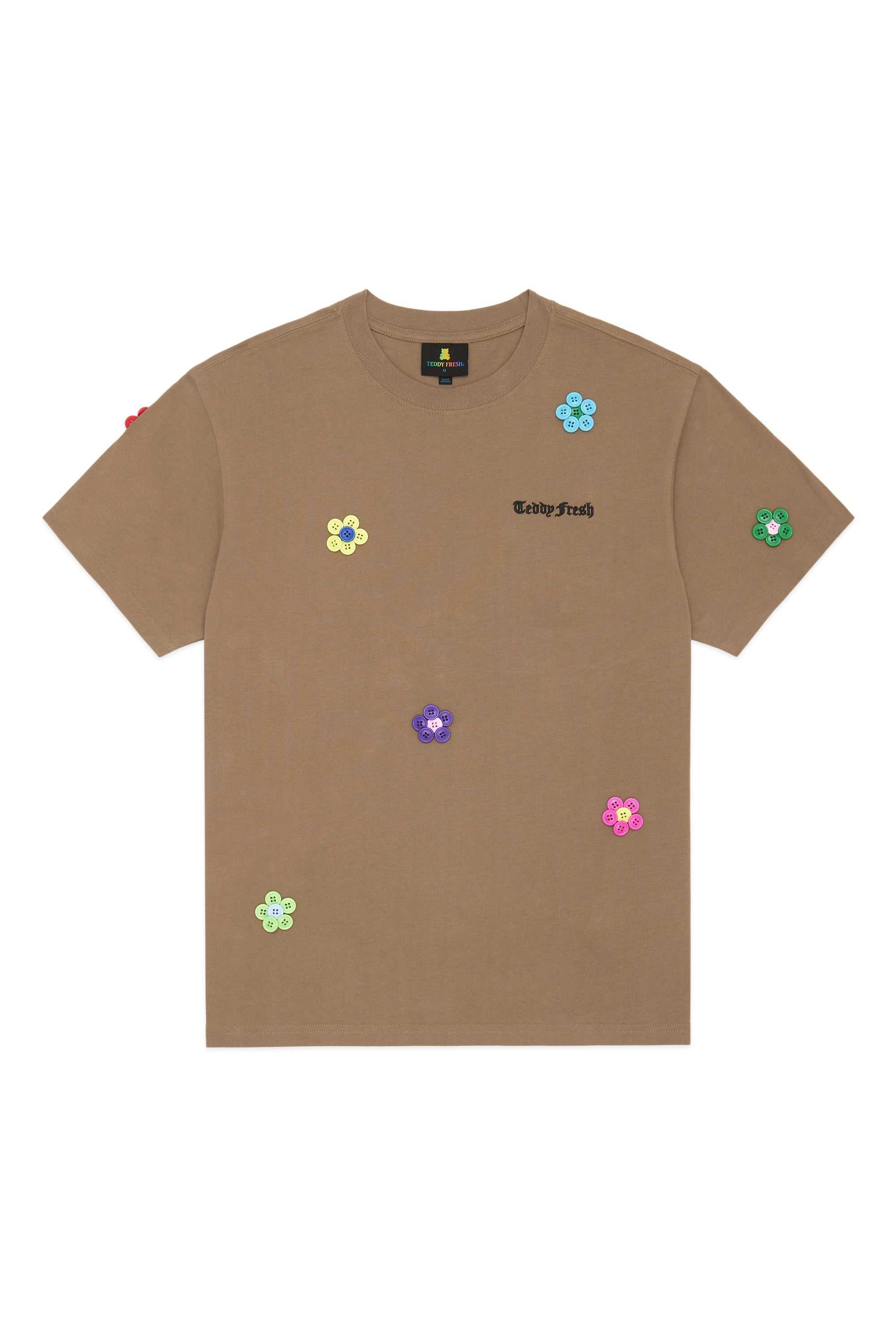 Black Teddy Fresh Button Flowers Tee | 2830SETHD