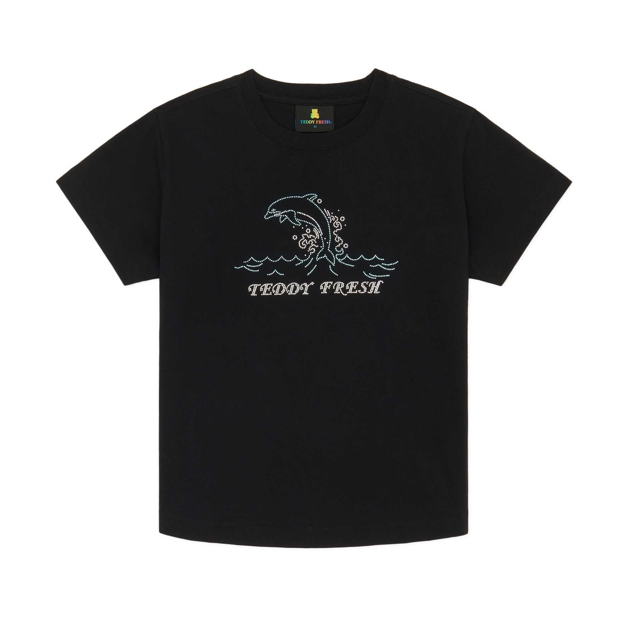 Black Teddy Fresh Diamante Tee | 8479ARCMI