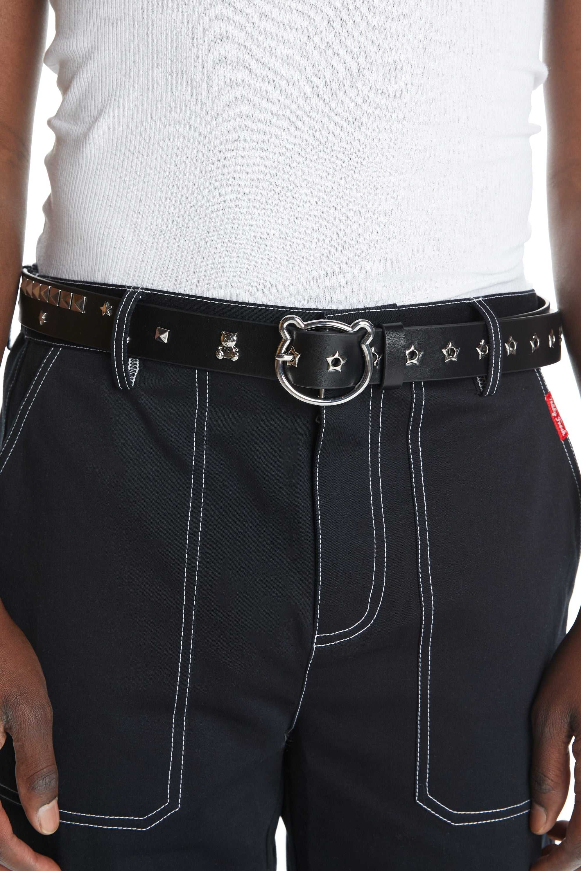 Black Teddy Fresh Embellished Belt | 4671JUWDA