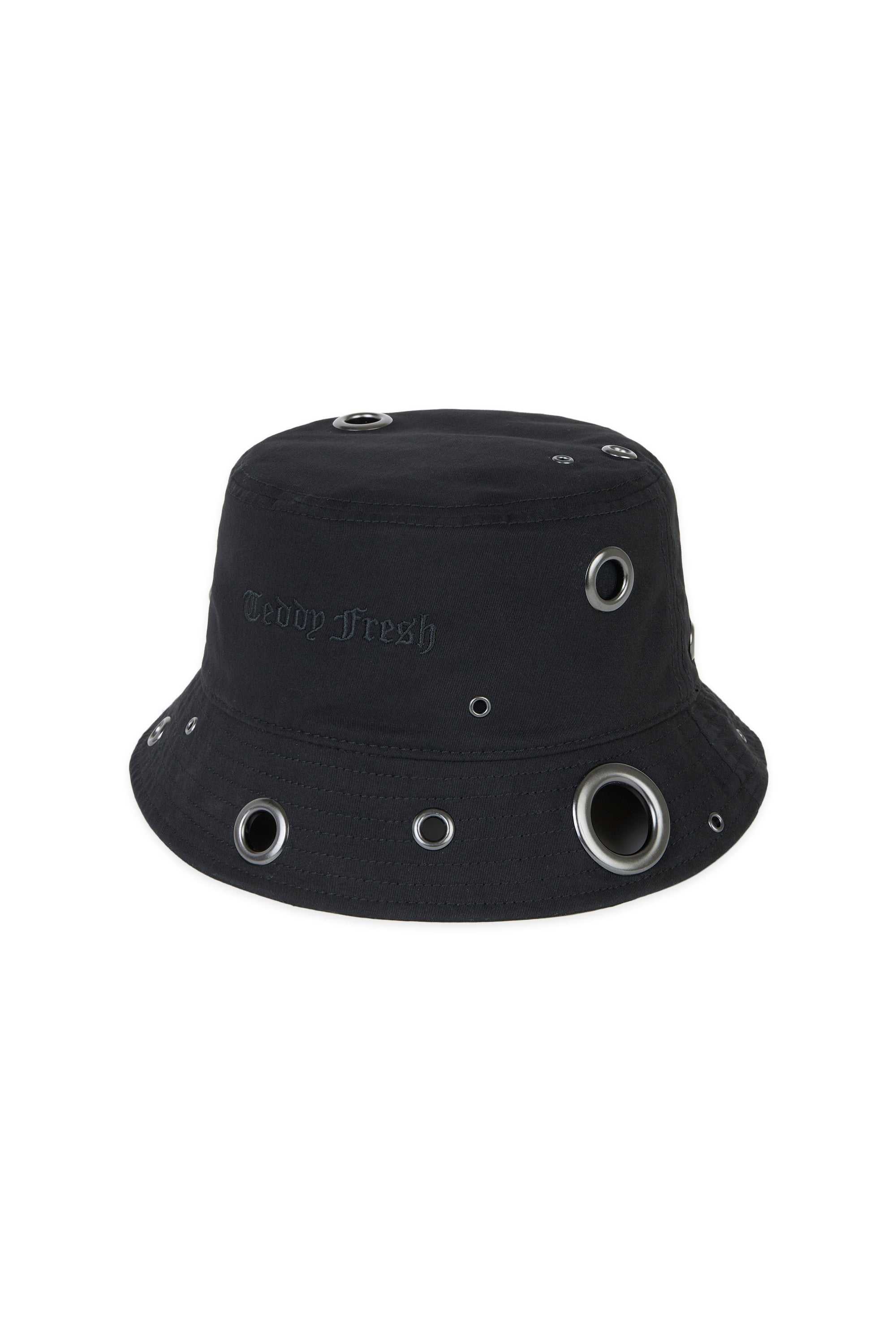 Black Teddy Fresh Eyelets Bucket Hat | 8451SEQOD