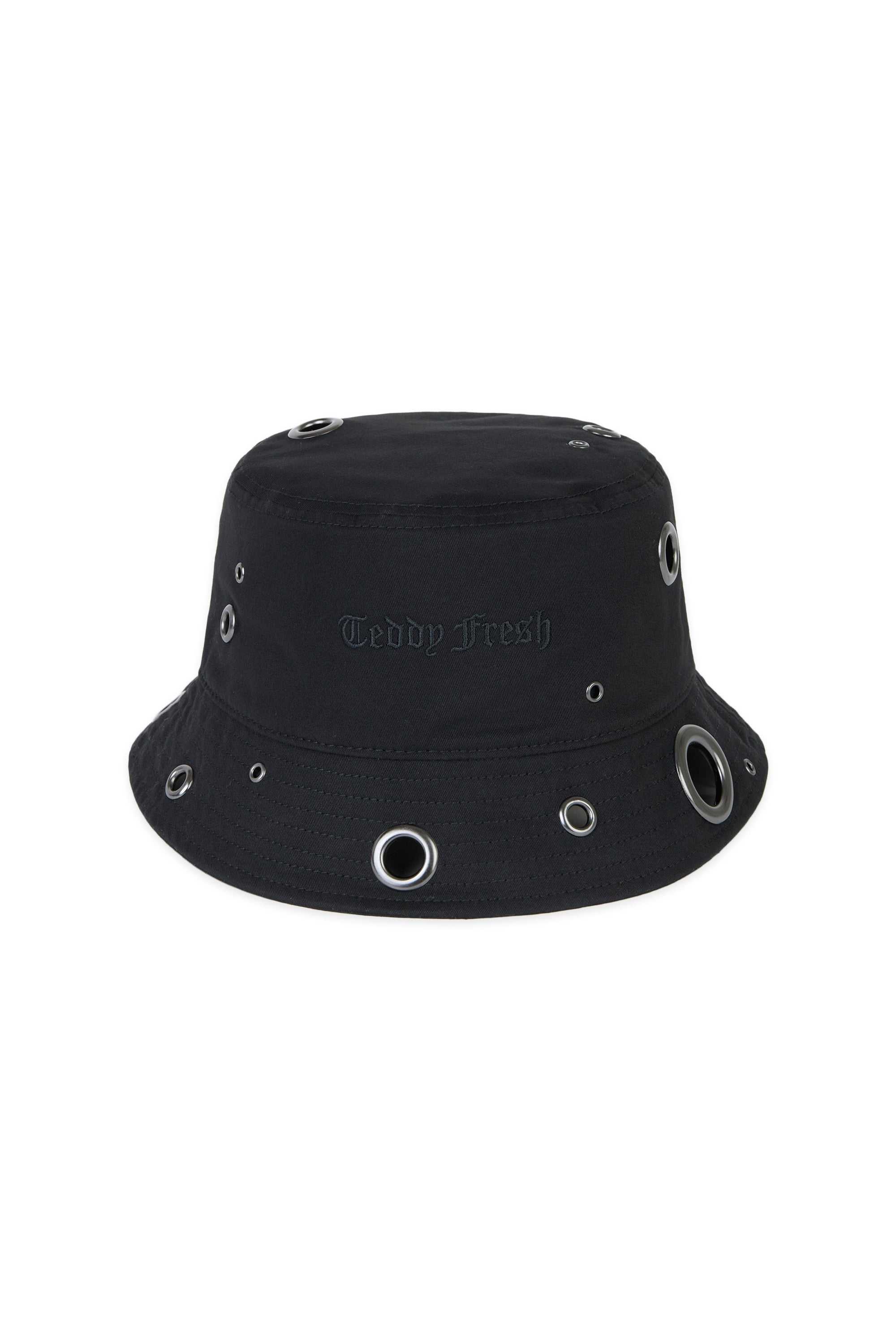 Black Teddy Fresh Eyelets Bucket Hat | 8451SEQOD