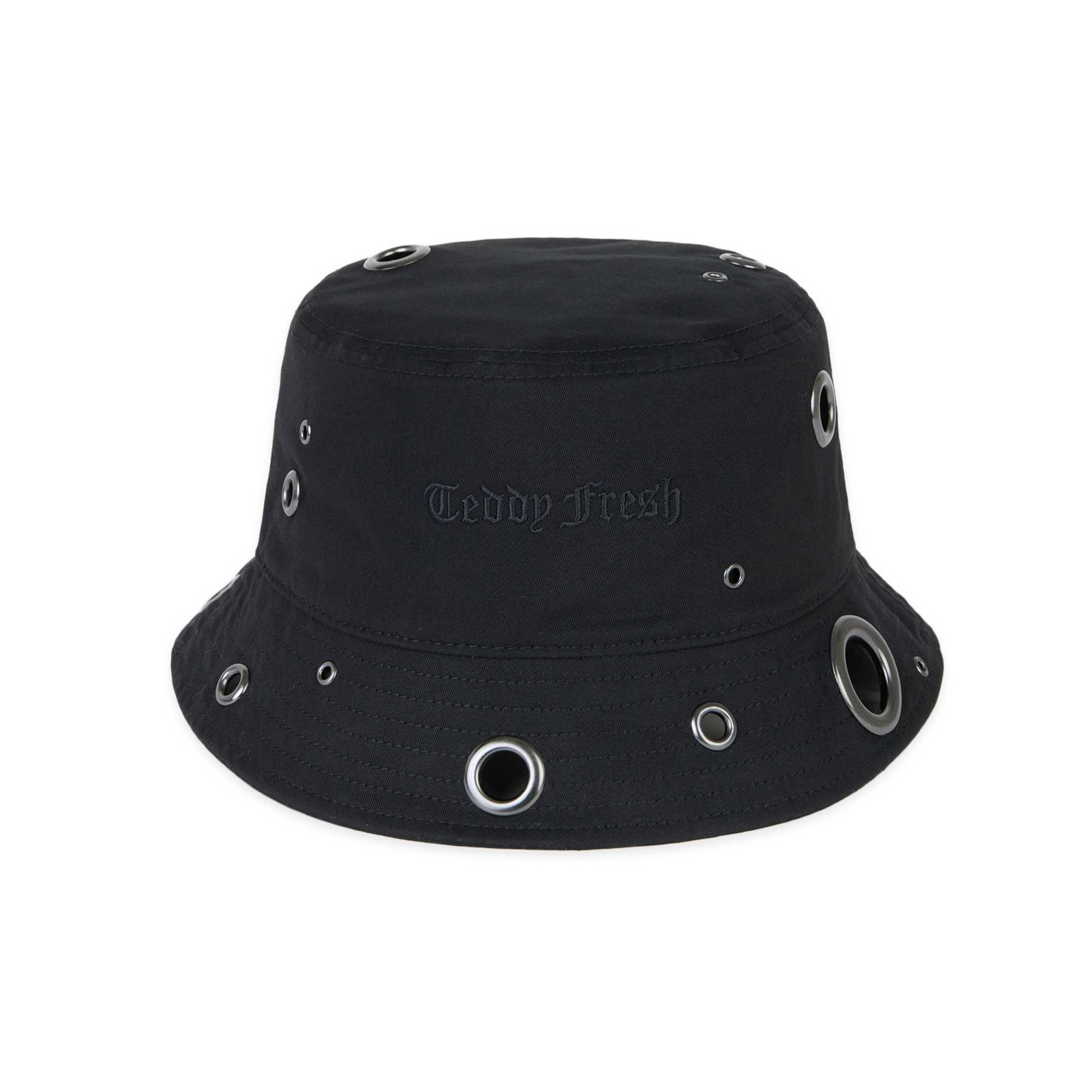 Black Teddy Fresh Eyelets Bucket Hat | 8451SEQOD