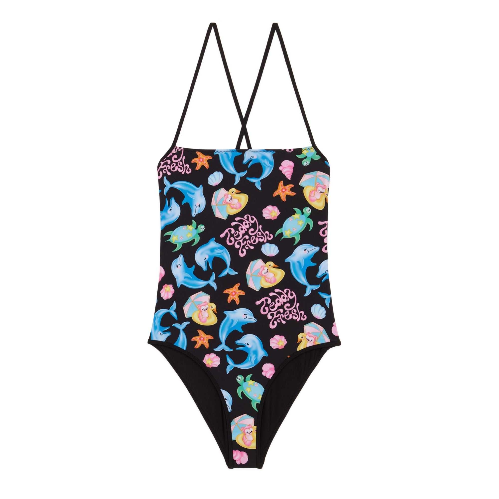 Black Teddy Fresh Holiday One Piece Swimsuit | 0627YEXKH