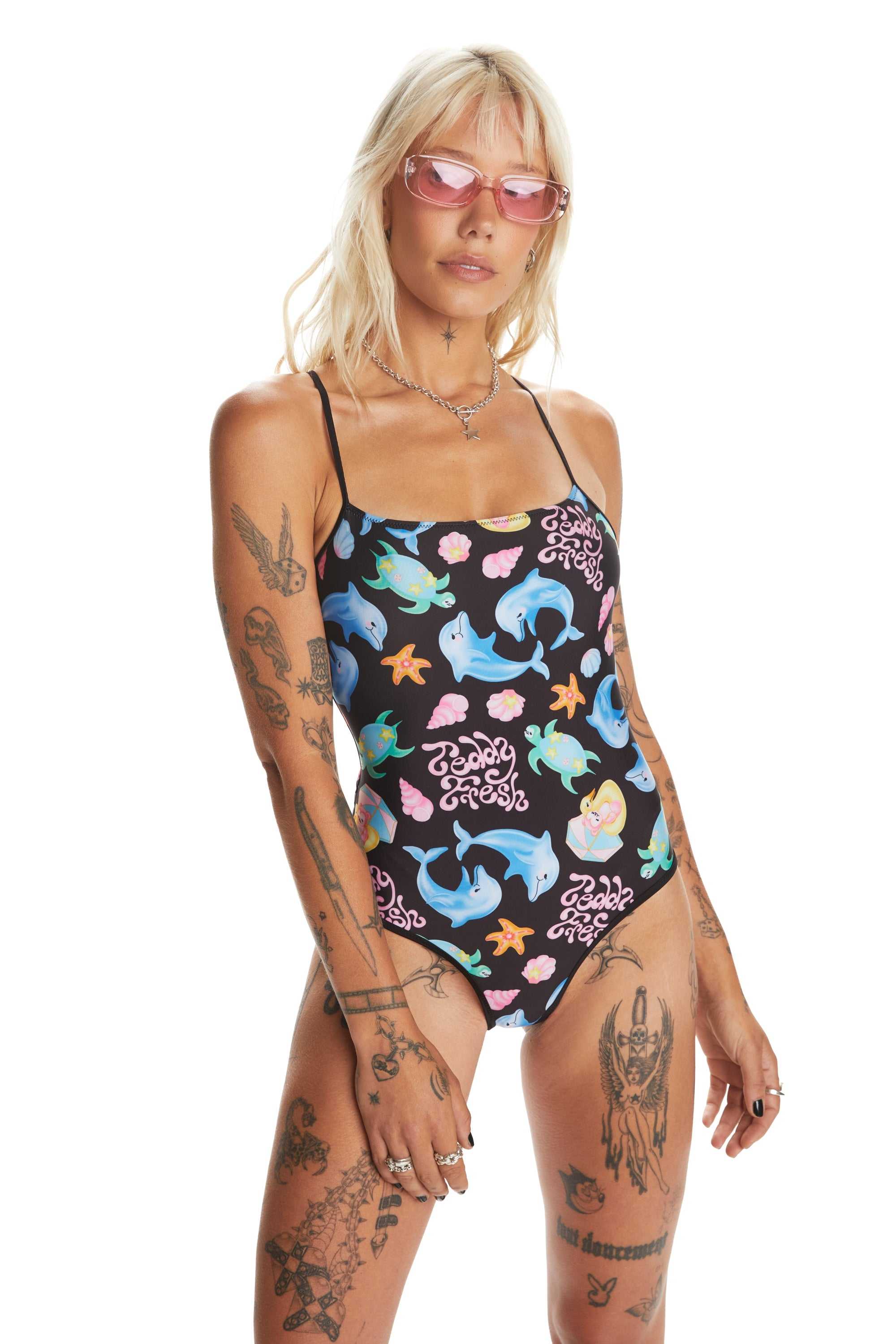 Black Teddy Fresh Holiday One Piece Swimsuit | 0627YEXKH