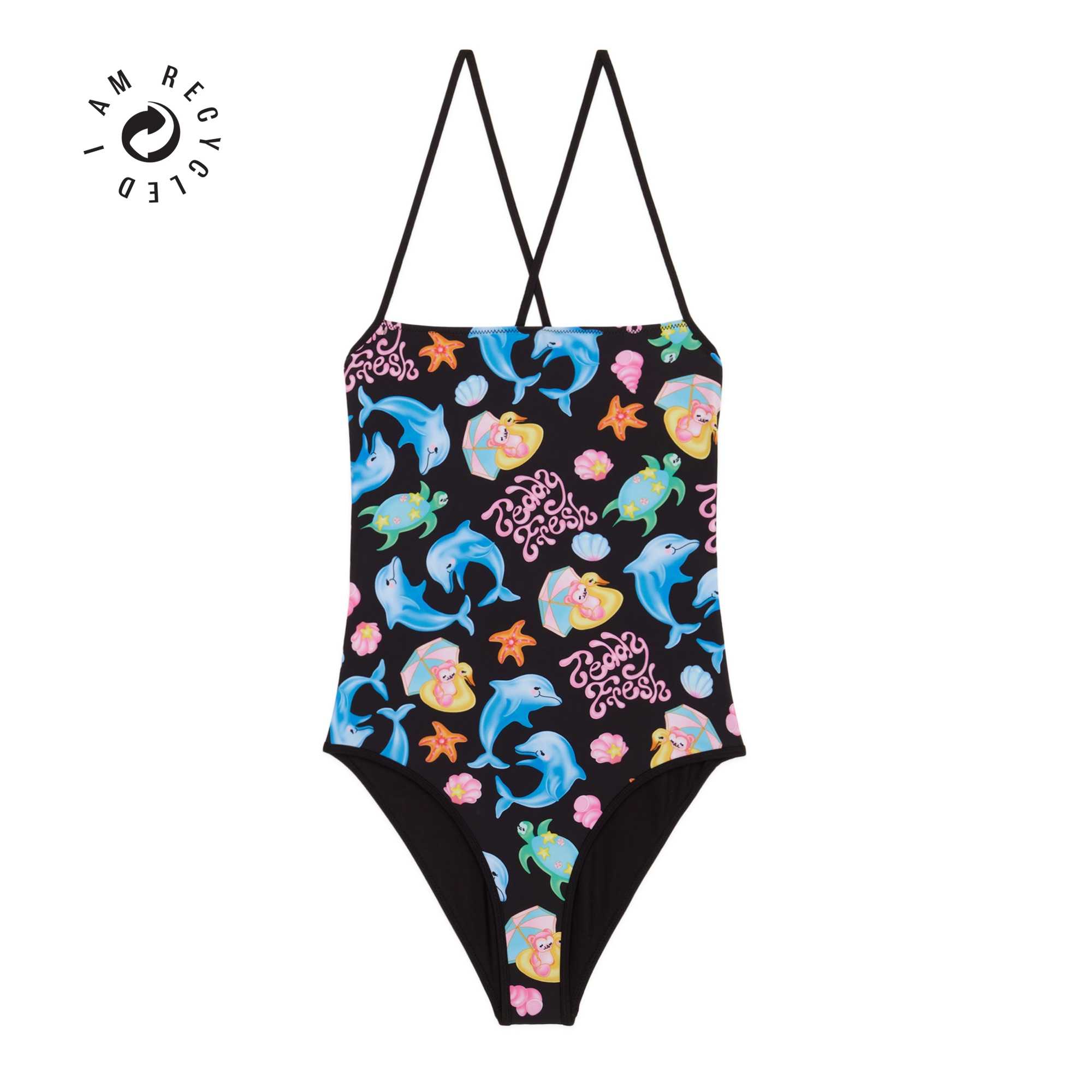 Black Teddy Fresh Holiday One Piece Swimsuit | 0627YEXKH