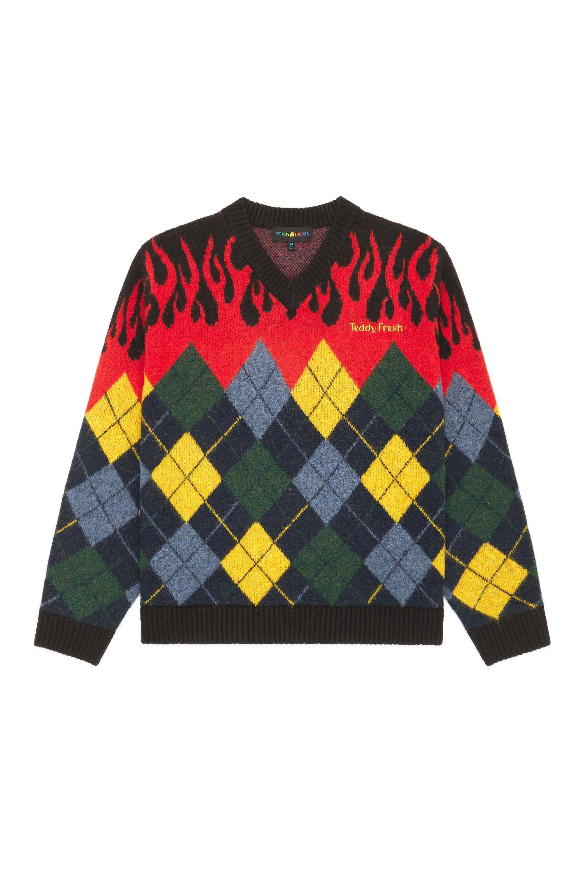 Black Teddy Fresh In Flames Sweater | 0256VSEDG