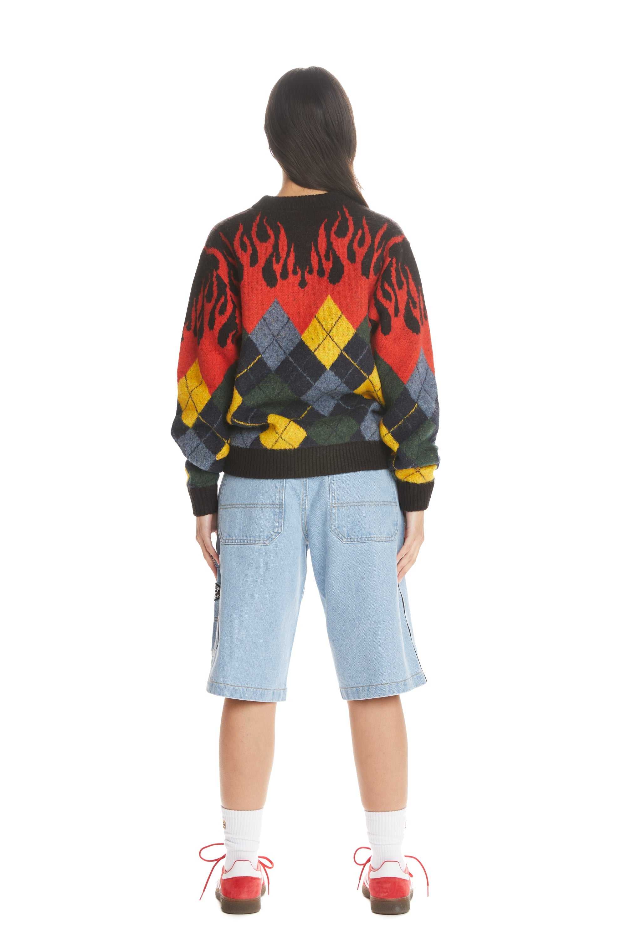 Black Teddy Fresh In Flames Sweater | 0256VSEDG