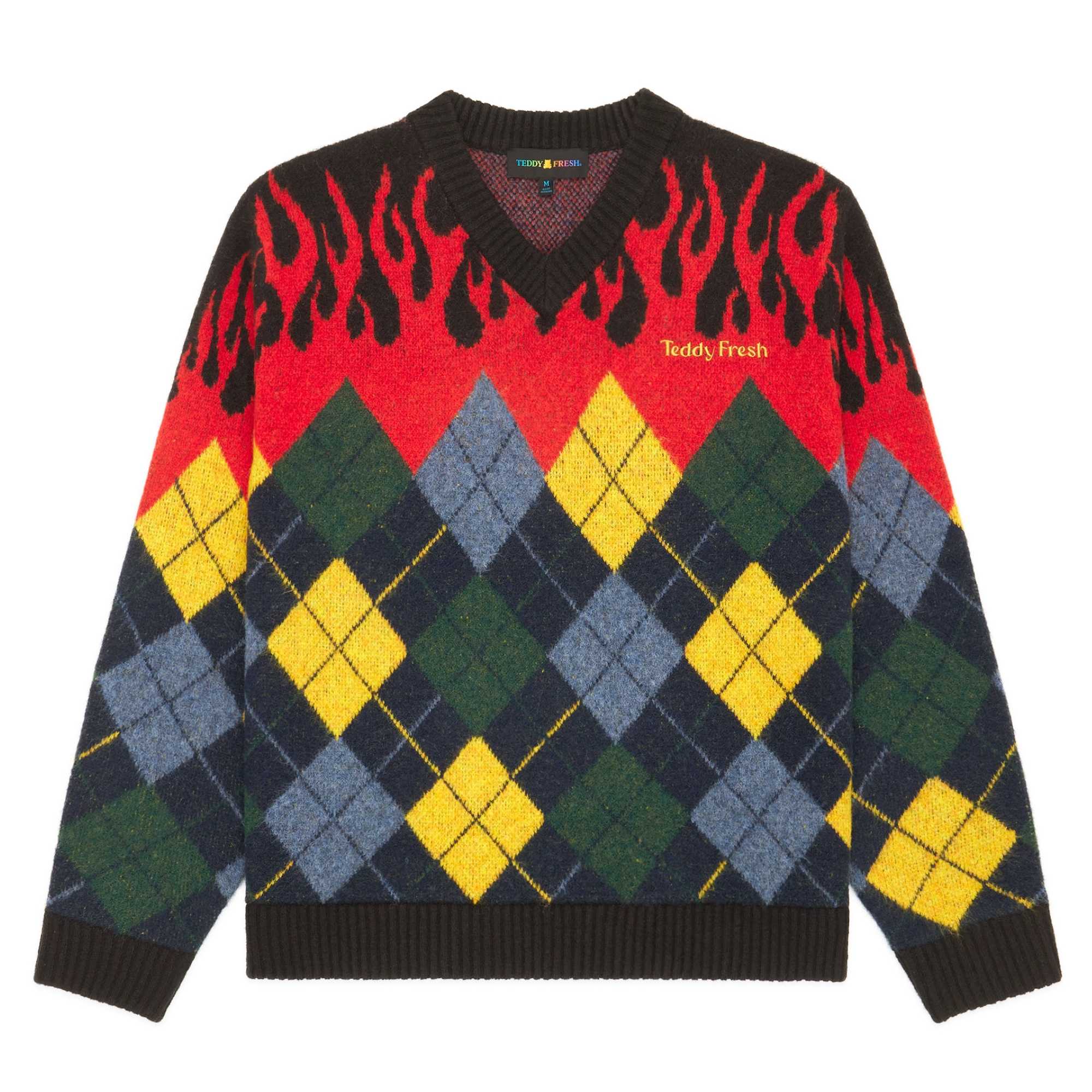 Black Teddy Fresh In Flames Sweater | 0256VSEDG