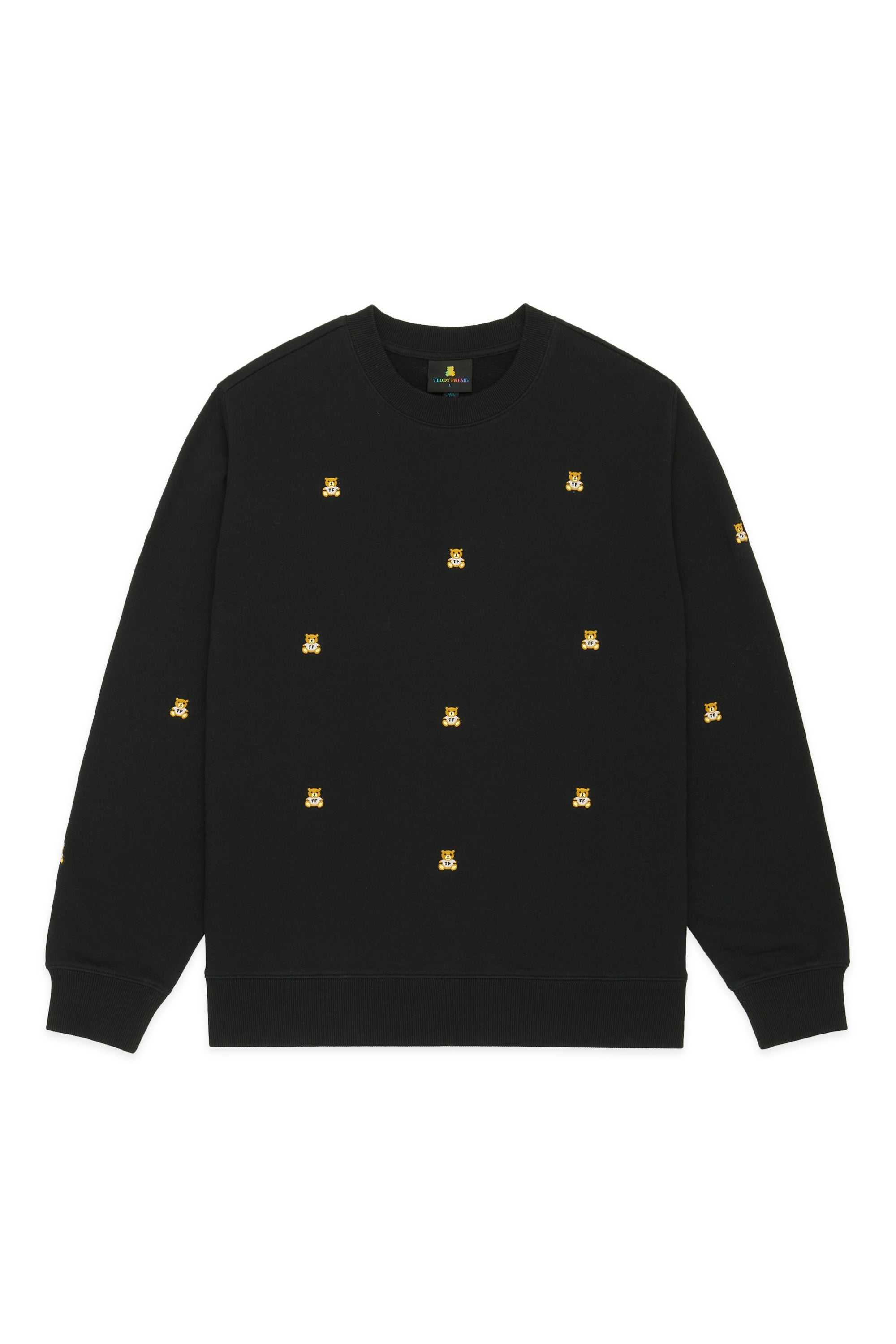 Black Teddy Fresh Many Bears Sweatshirt | 6027IVJLG