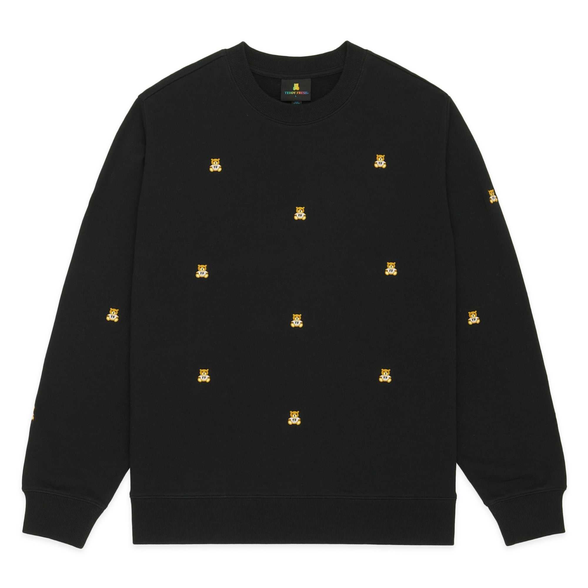 Black Teddy Fresh Many Bears Sweatshirt | 6027IVJLG