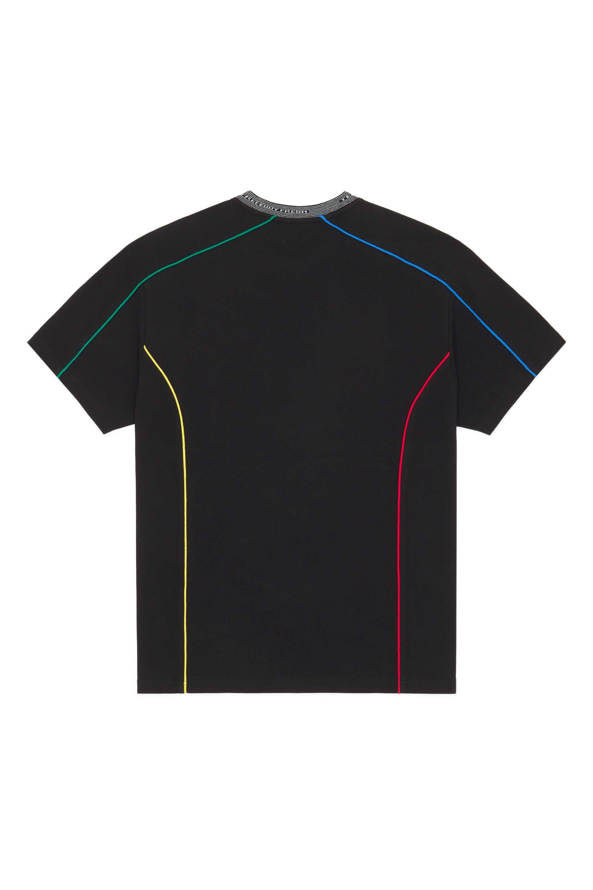 Black Teddy Fresh Pique Piping Tee | 7028UOGKR