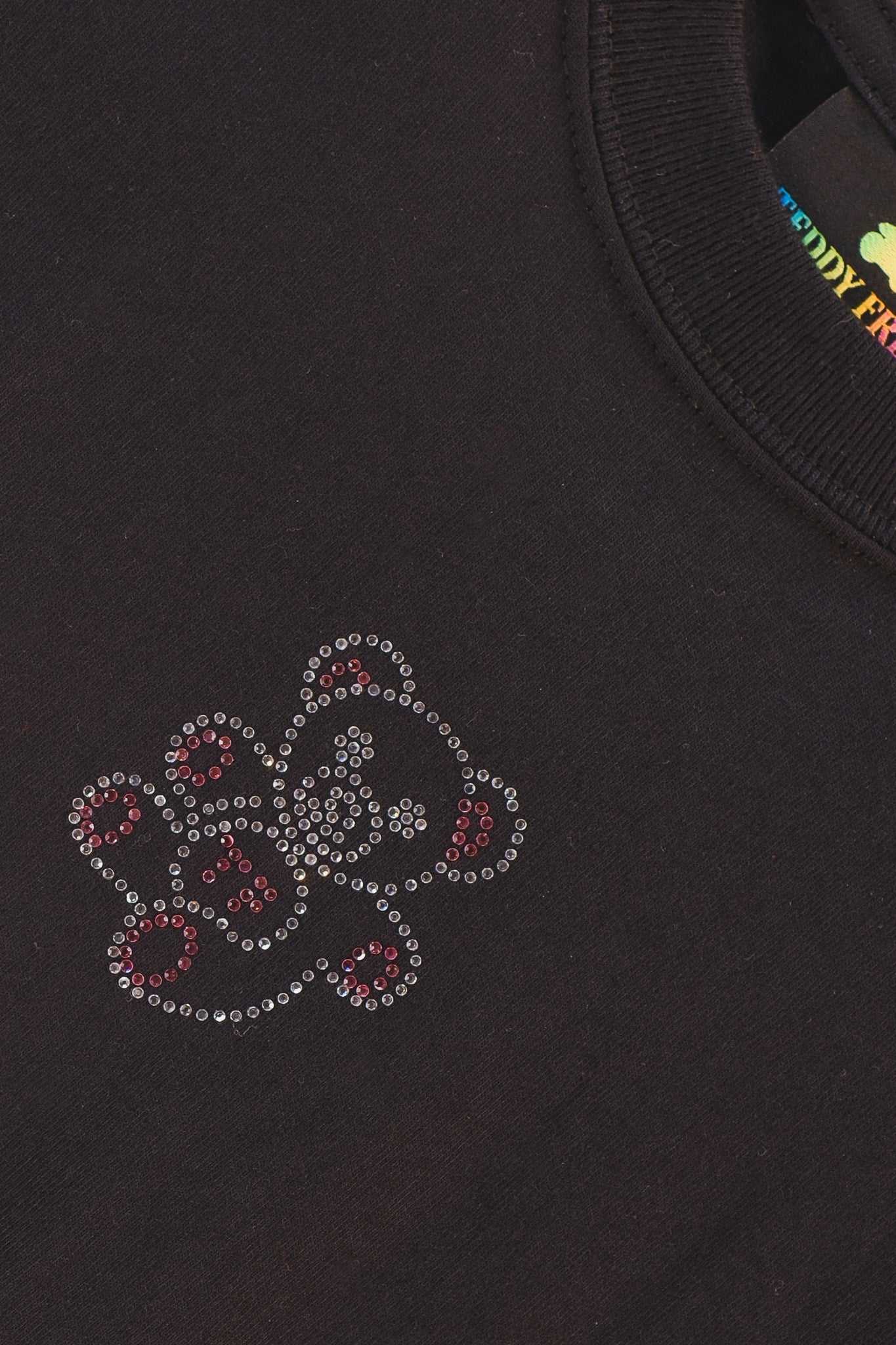 Black Teddy Fresh Sparkle Bear Tee | 7089PXSOE