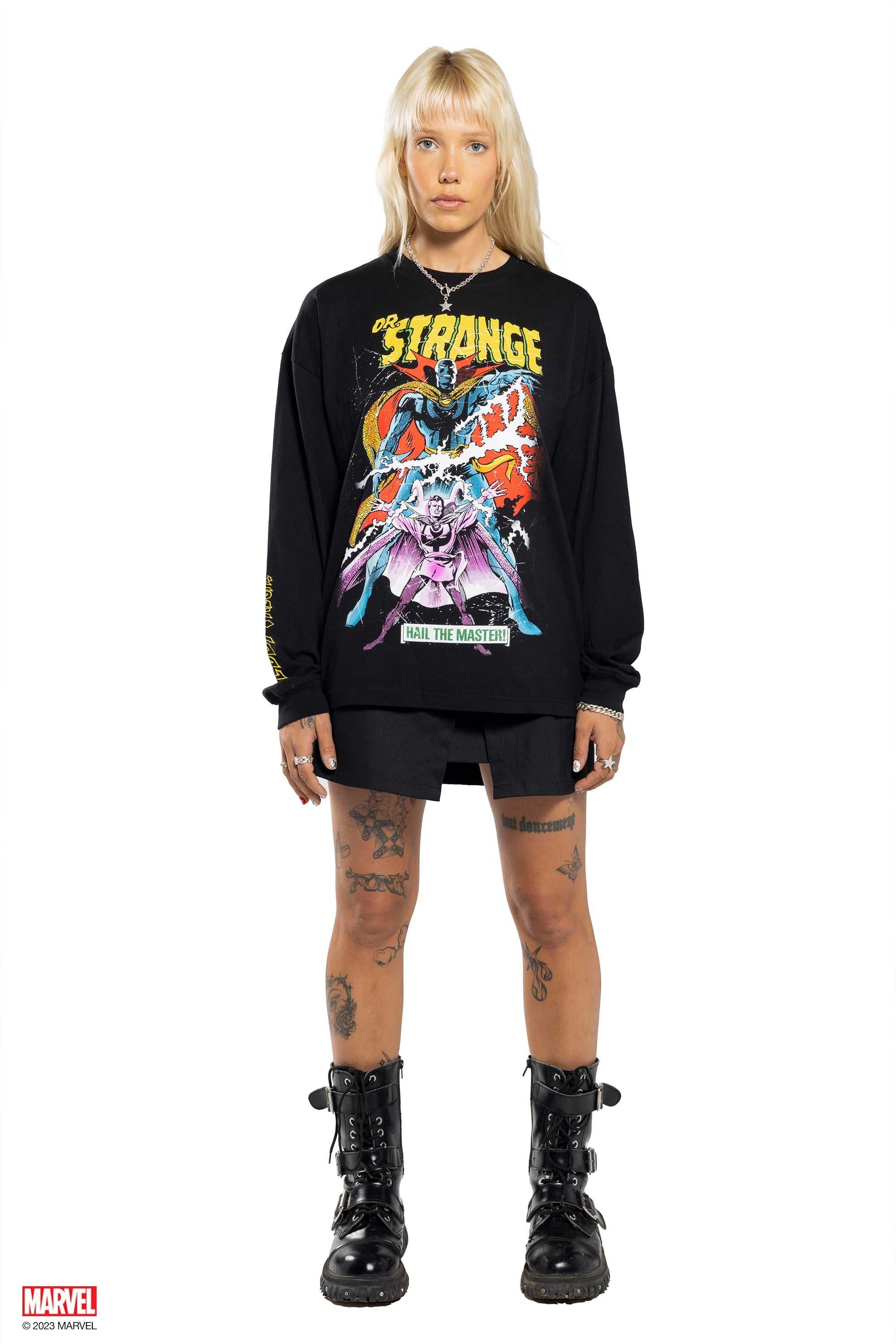 Black Teddy Fresh TF x Marvel Dr. Strange Tee | 1269DHLYB