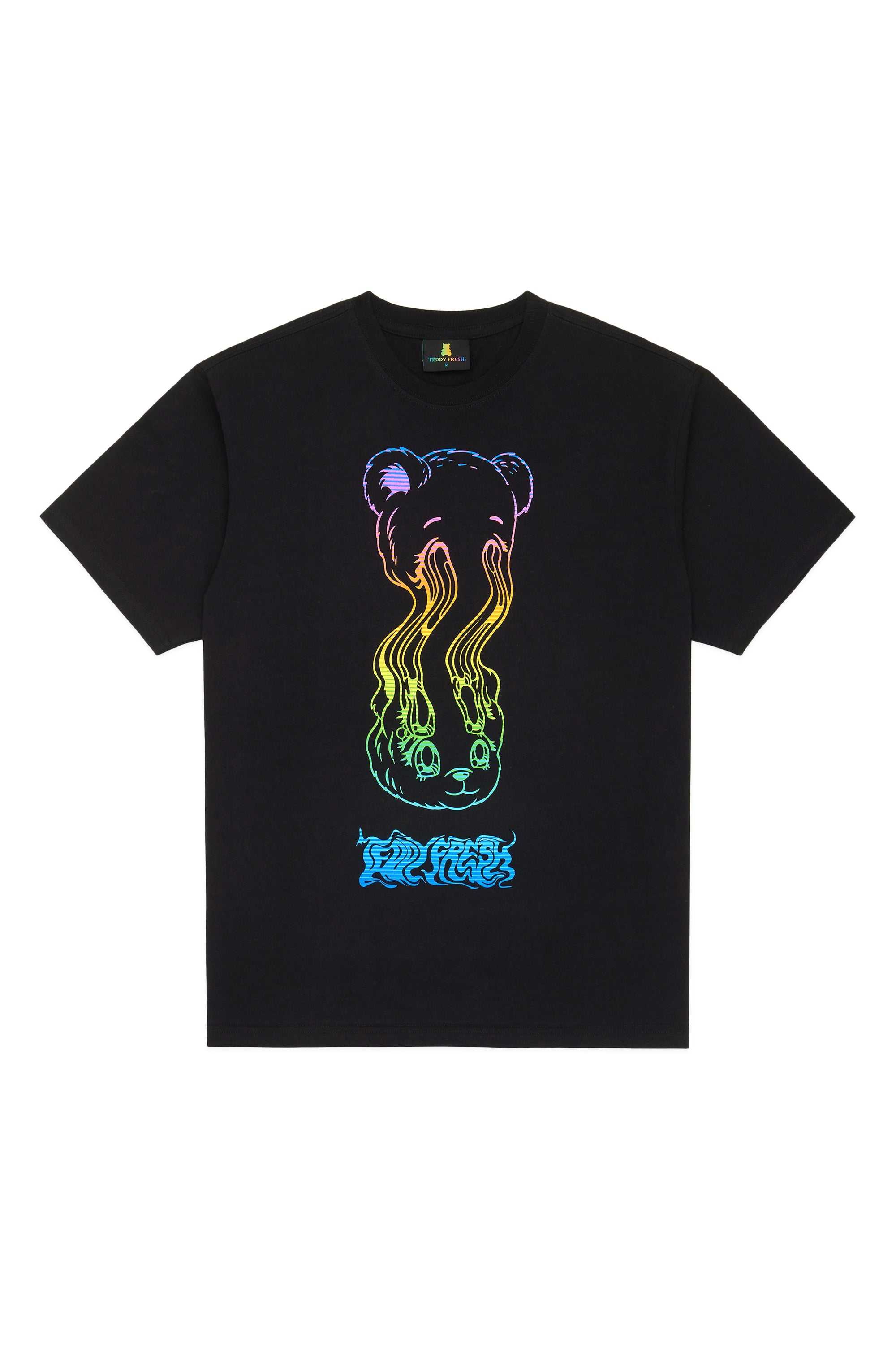 Black Teddy Fresh Trippy Bear Tee | 2856WZLPR