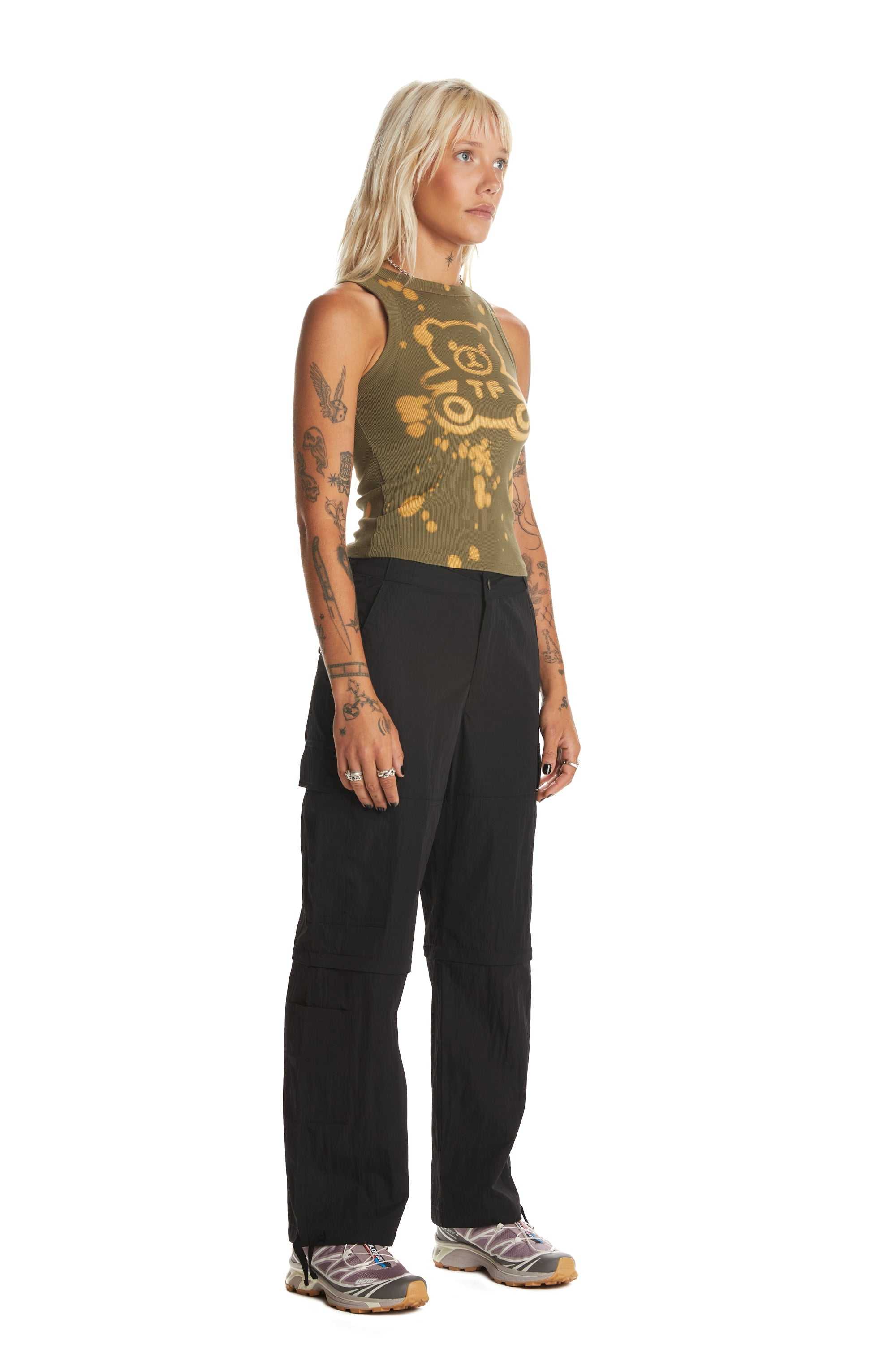 Black Teddy Fresh Zip Away Cargo Pants | 5816BCUGX