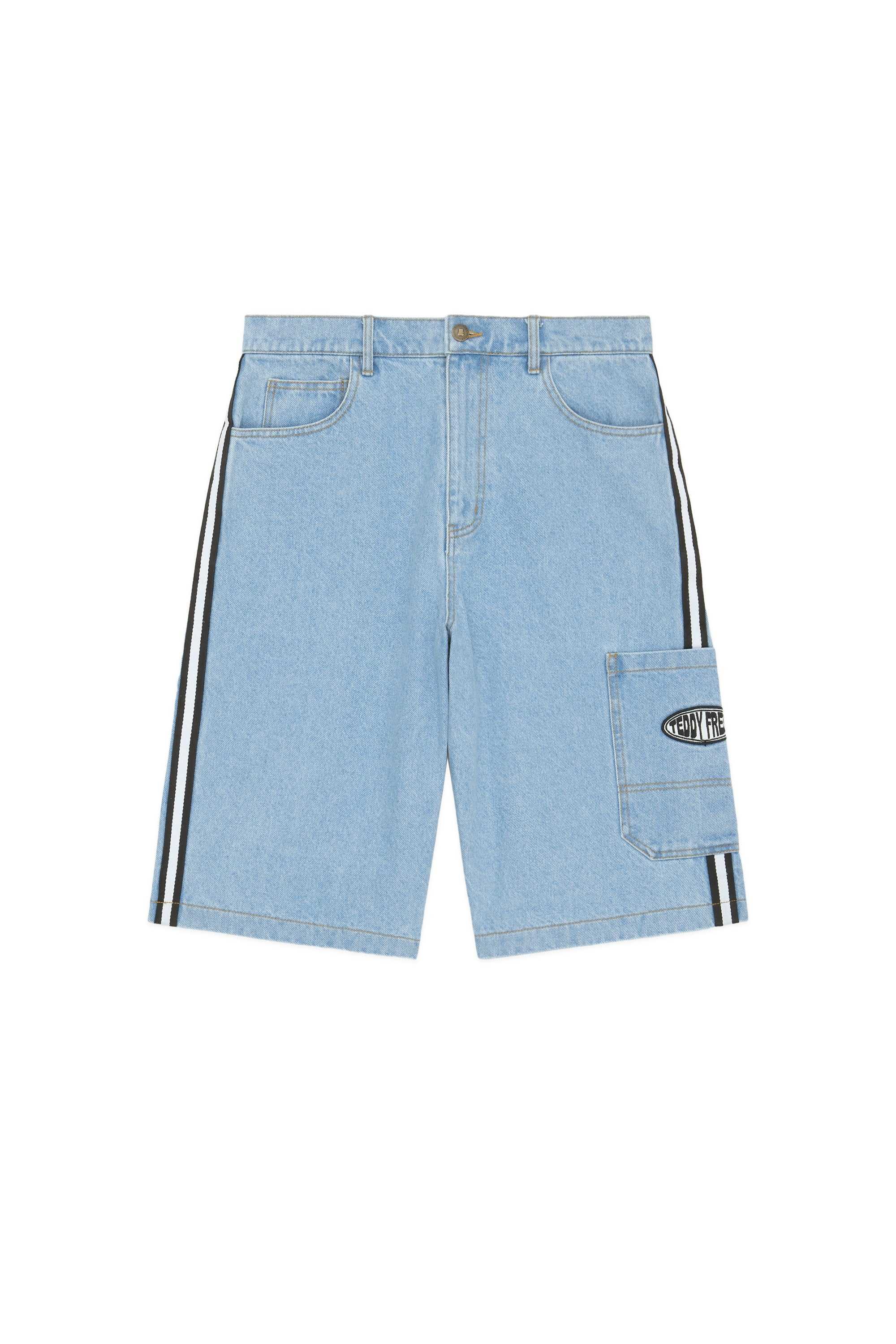 Blue Denim Teddy Fresh 90s Baggy Denim Shorts | 4390KQWOF