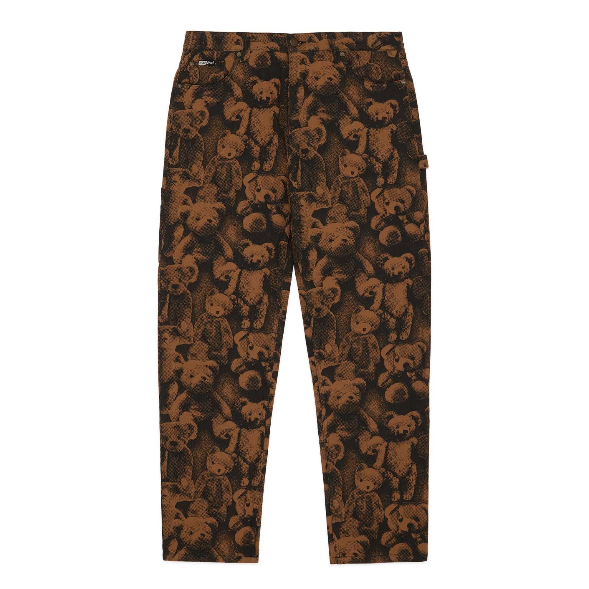 Brown Teddy Fresh Bear Print Jeans | 1836LCIOB