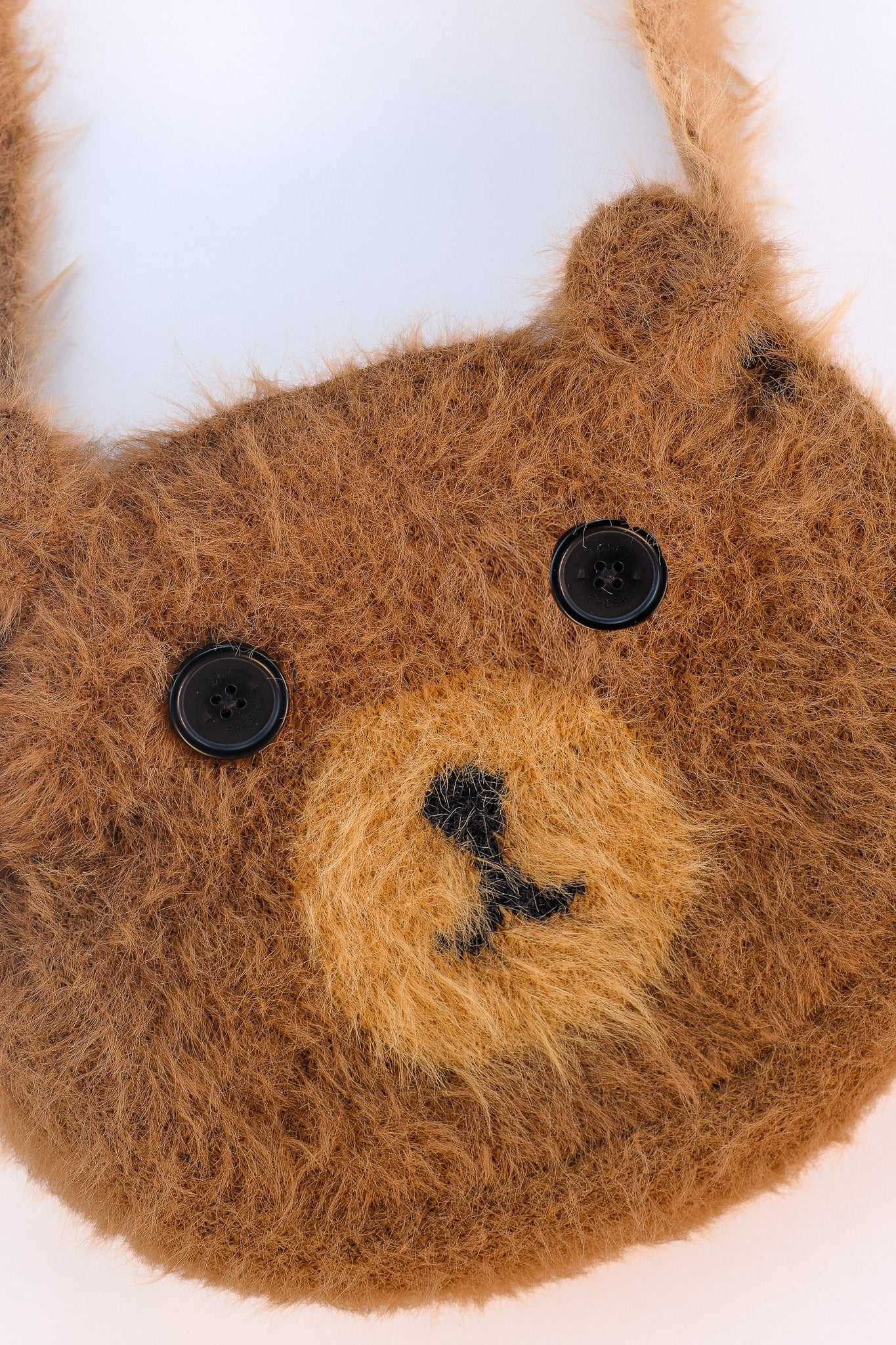 Brown Teddy Fresh Fuzzy Knit Bear Bag | 6520ELXMA