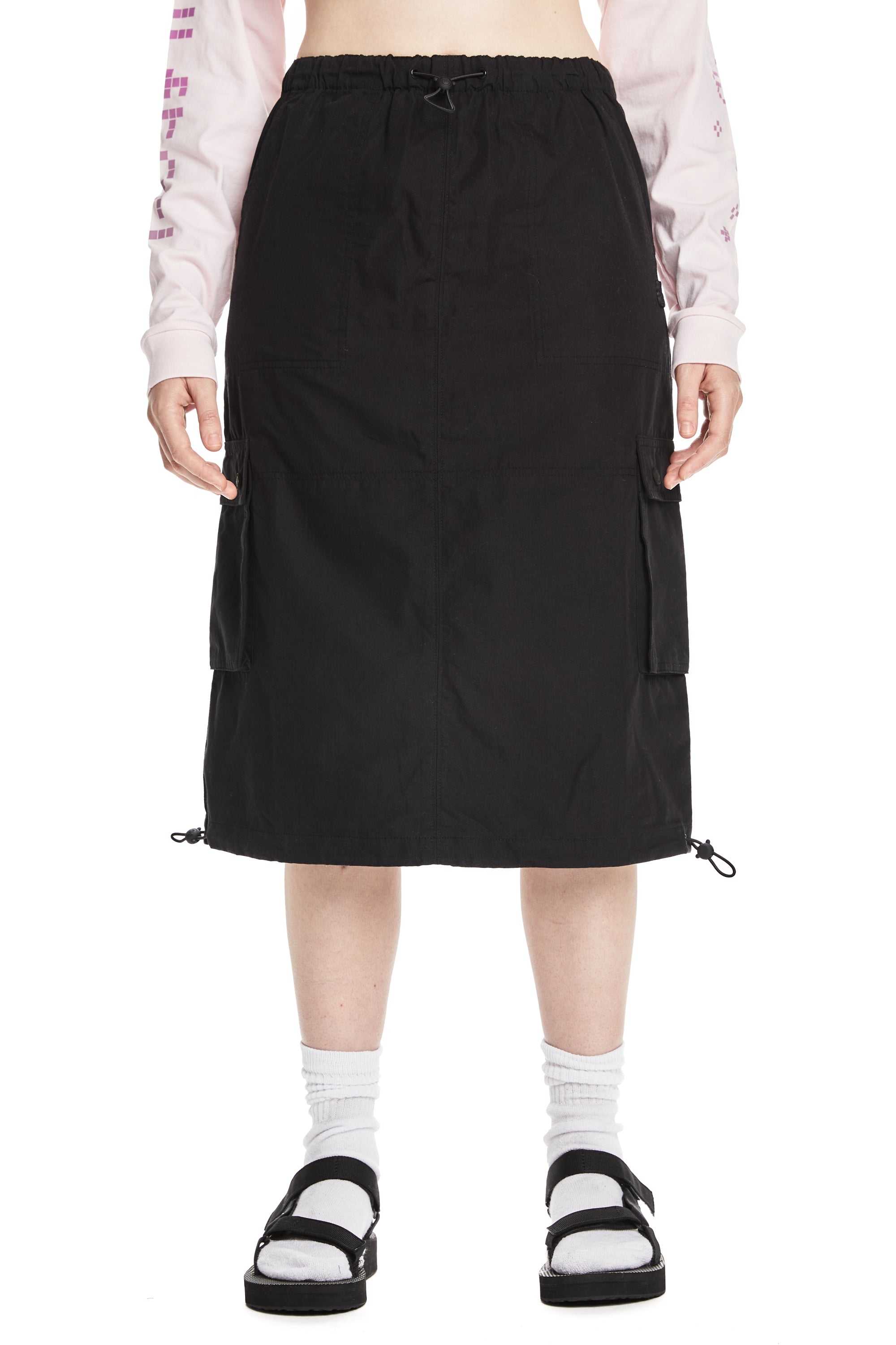 Brown Teddy Fresh Poplin Parachute Skirt | 5904ZKHBT